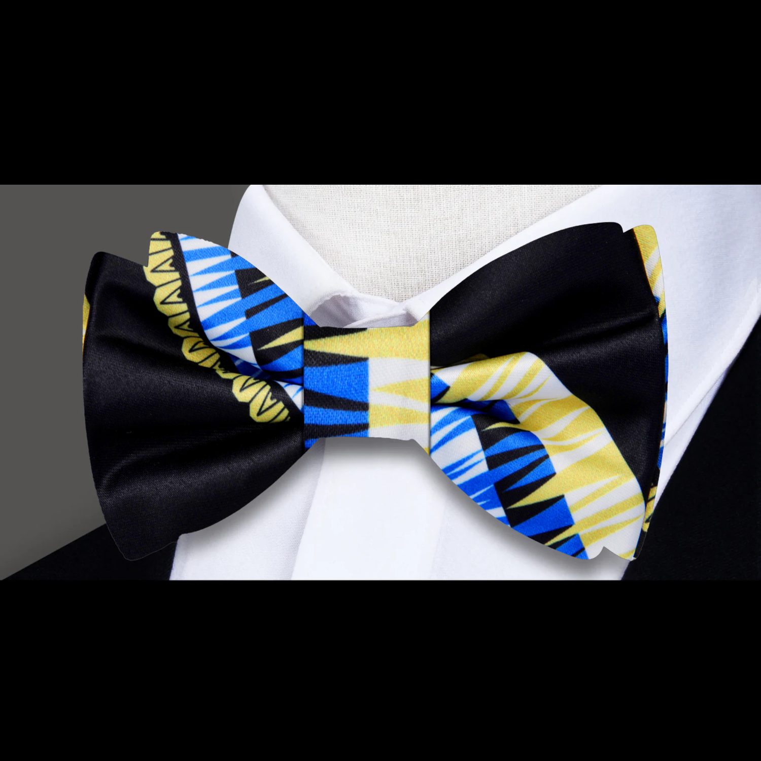 Stylish black and blue bow tie for weddings and cocktail parties
