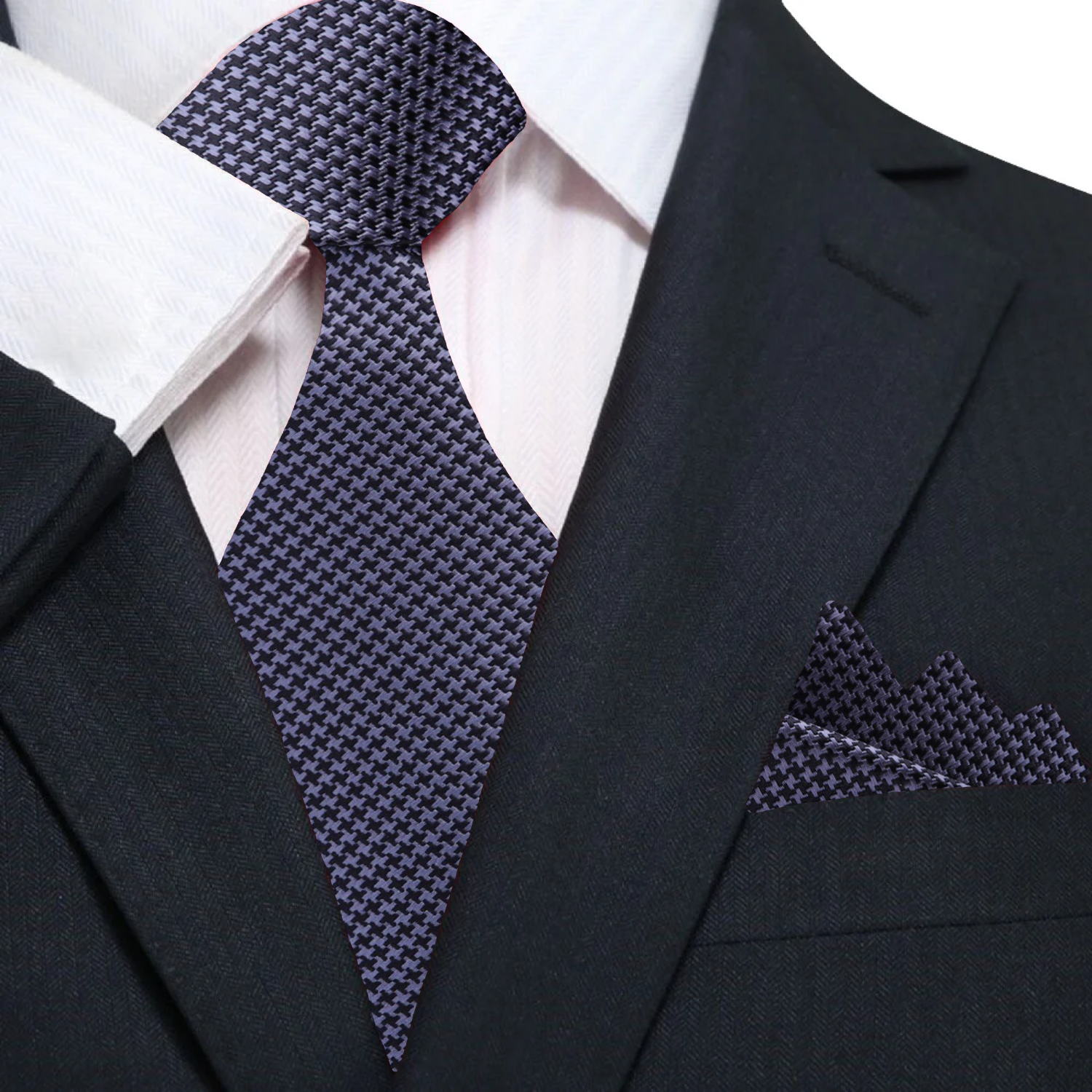 Close-up of the houndstooth pattern showcasing the vibrant colors.