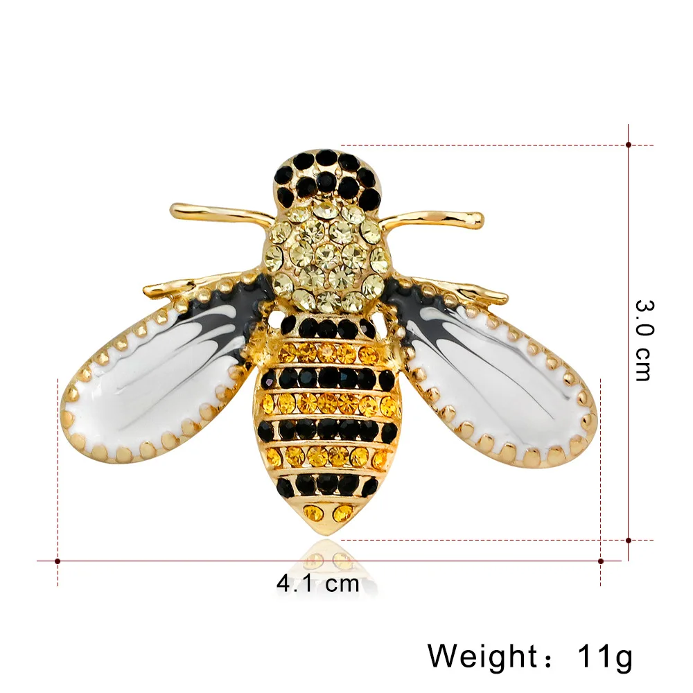Honey bee lapel pin styled on a formal suit jacket