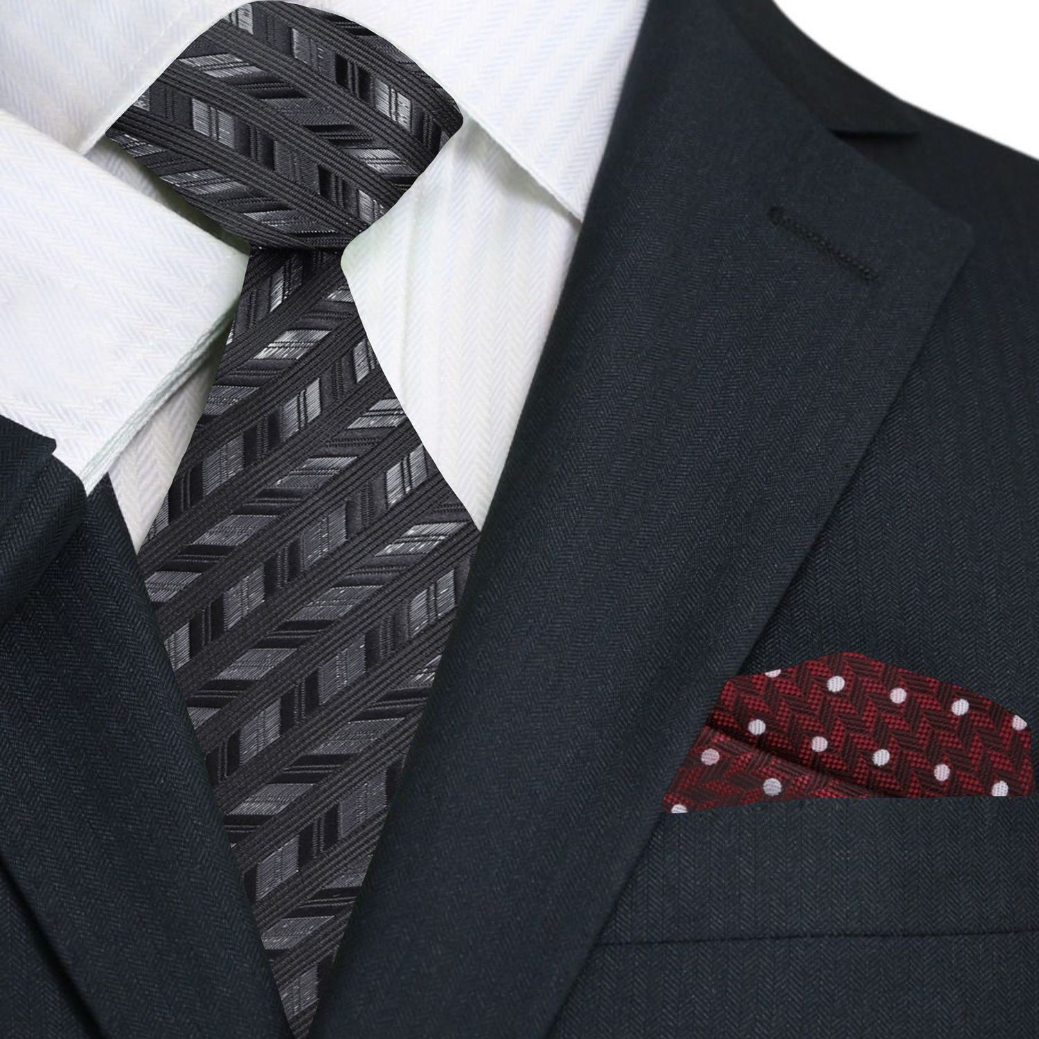 Man wearing the luxurious silk necktie at a wedding reception