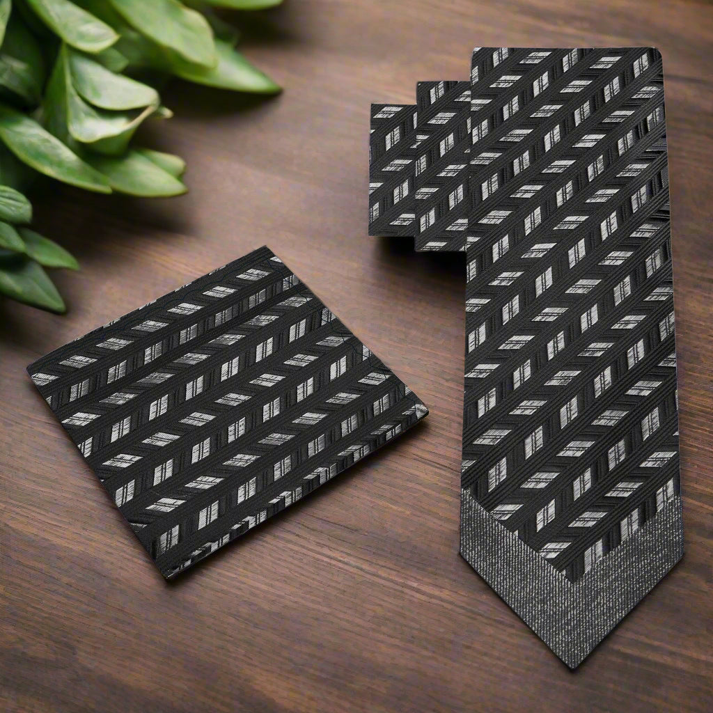 Man wearing the luxurious silk necktie at a wedding reception