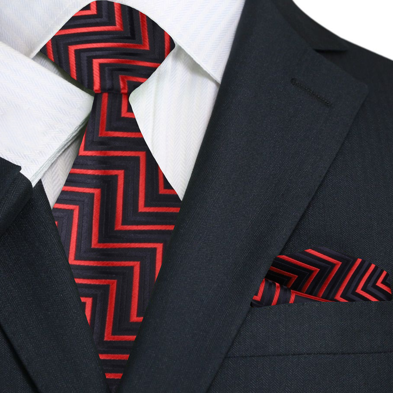 Elegant silk tie with a subtle herringbone pattern, suitable for evening galas and formal gatherings