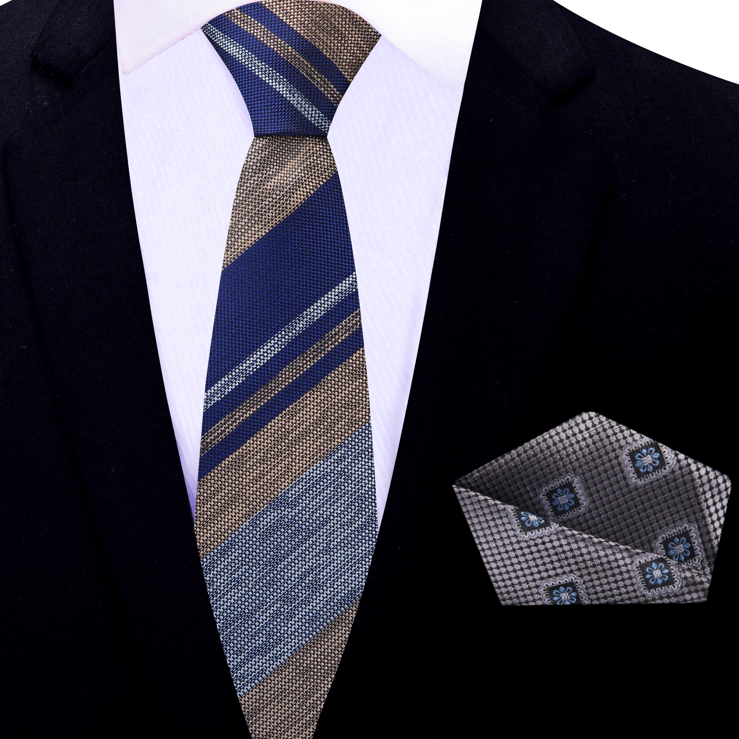 Close-up of affordable silk necktie for outdoor events, highlighting breathable fabric and subtle design.