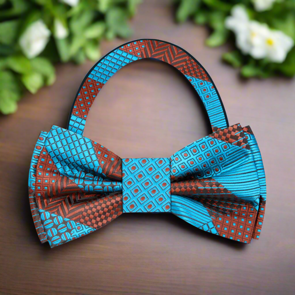 Wearing a pre-tied silk bow tie with a formal suit for a wedding