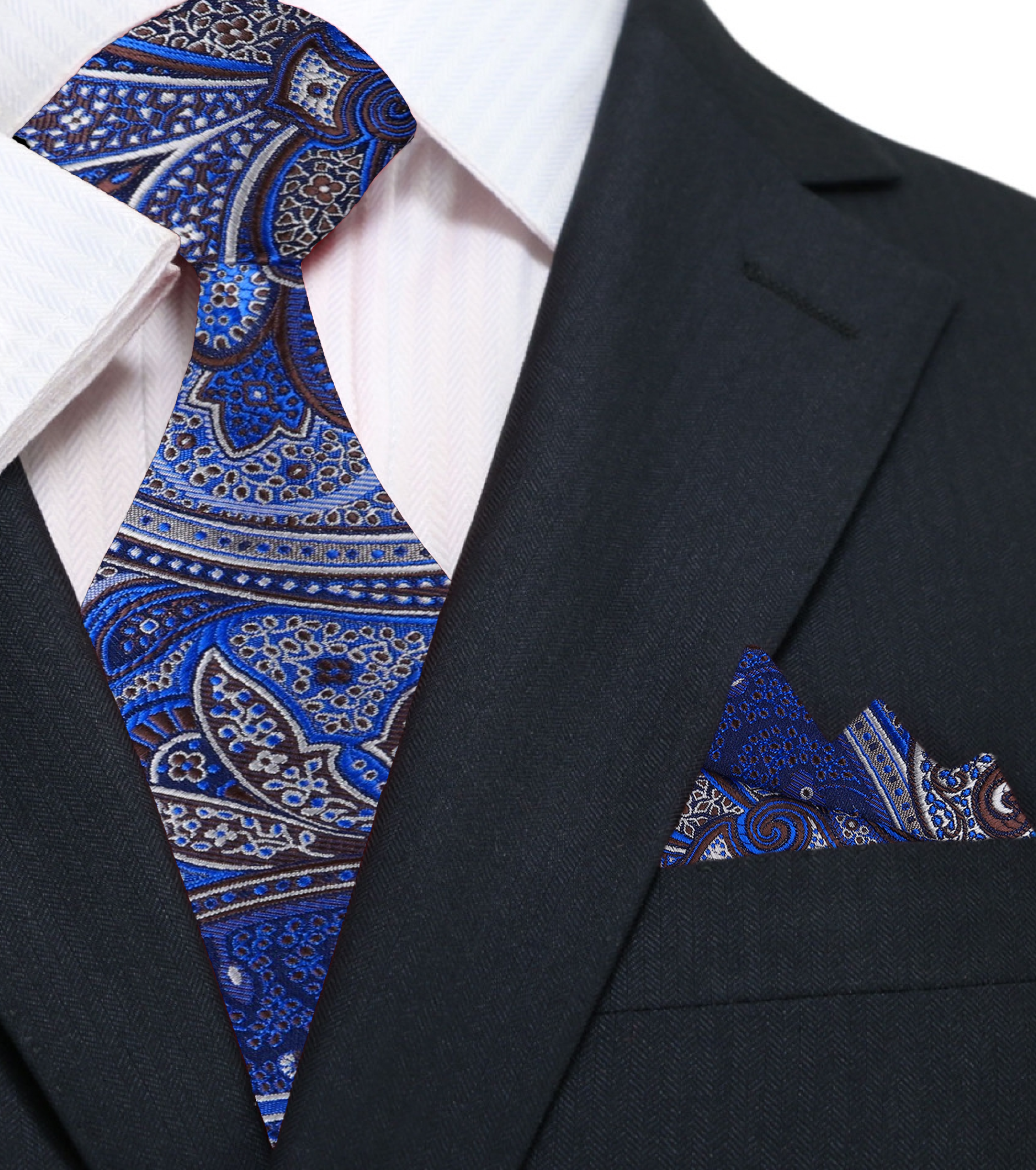 Fashionable mens silk necktie styled for business and formal wear