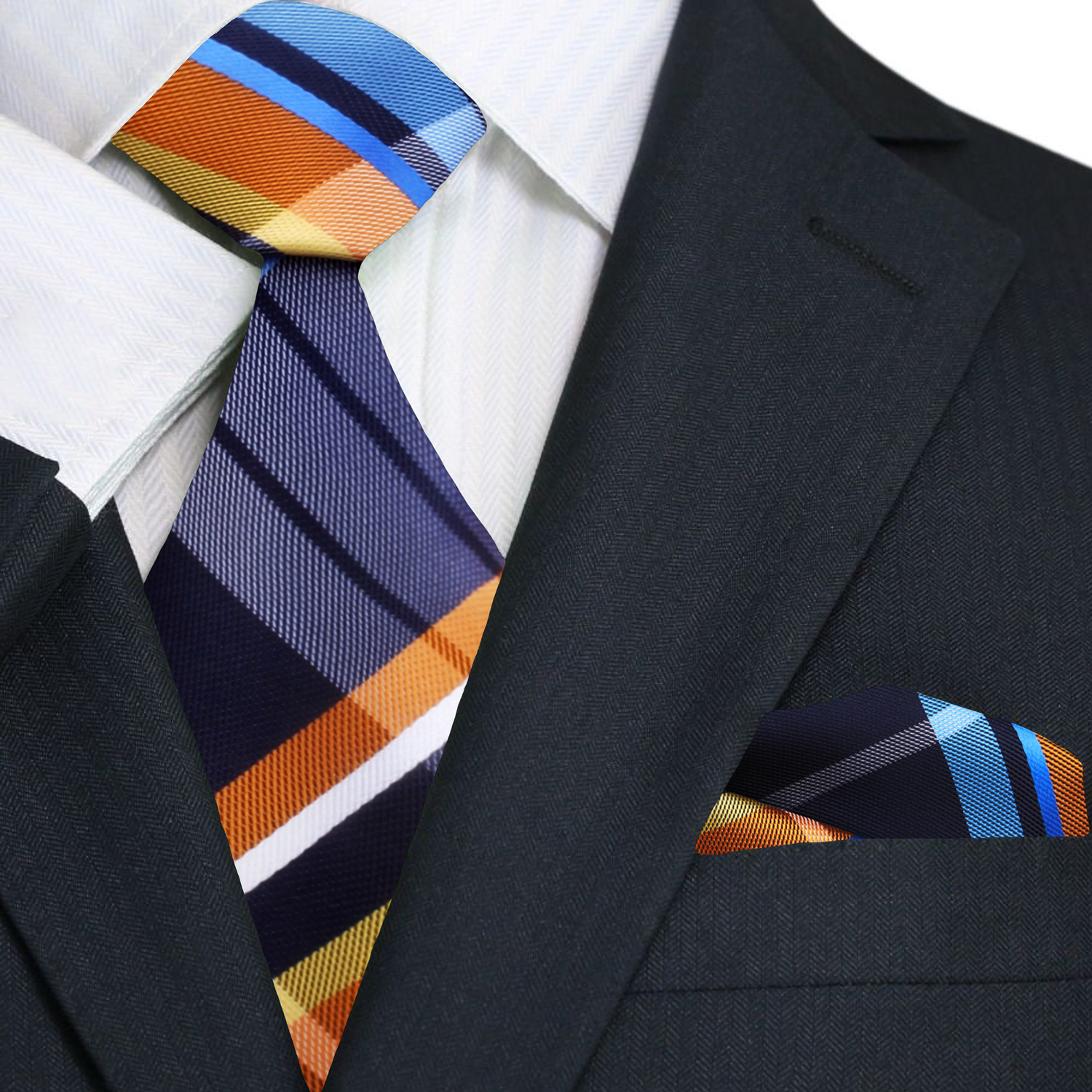 Close-up of the silk fabric texture highlighting the quality and design of the tie.