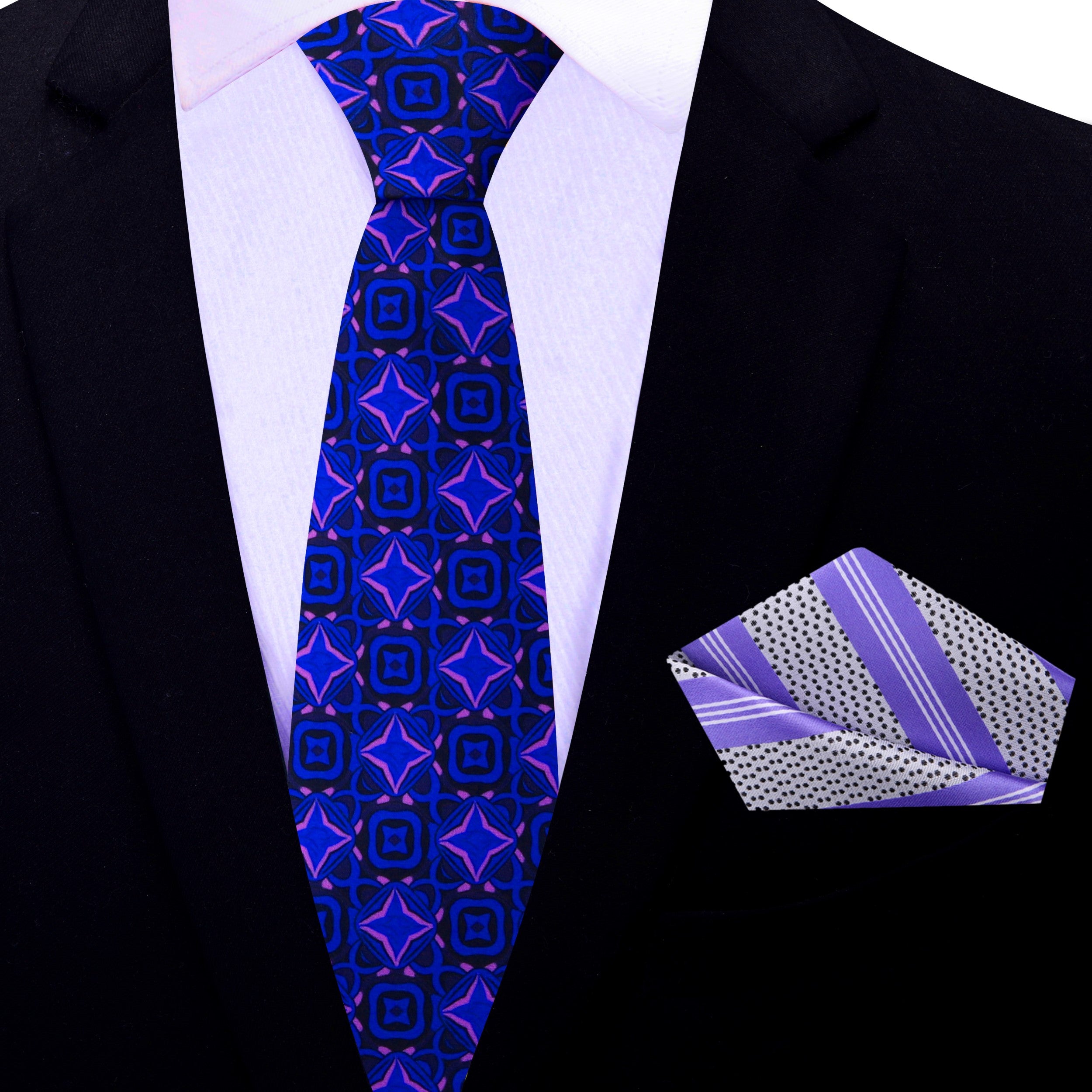 Detail shot of tie texture and sheen — a high quality necktie for business presentations.