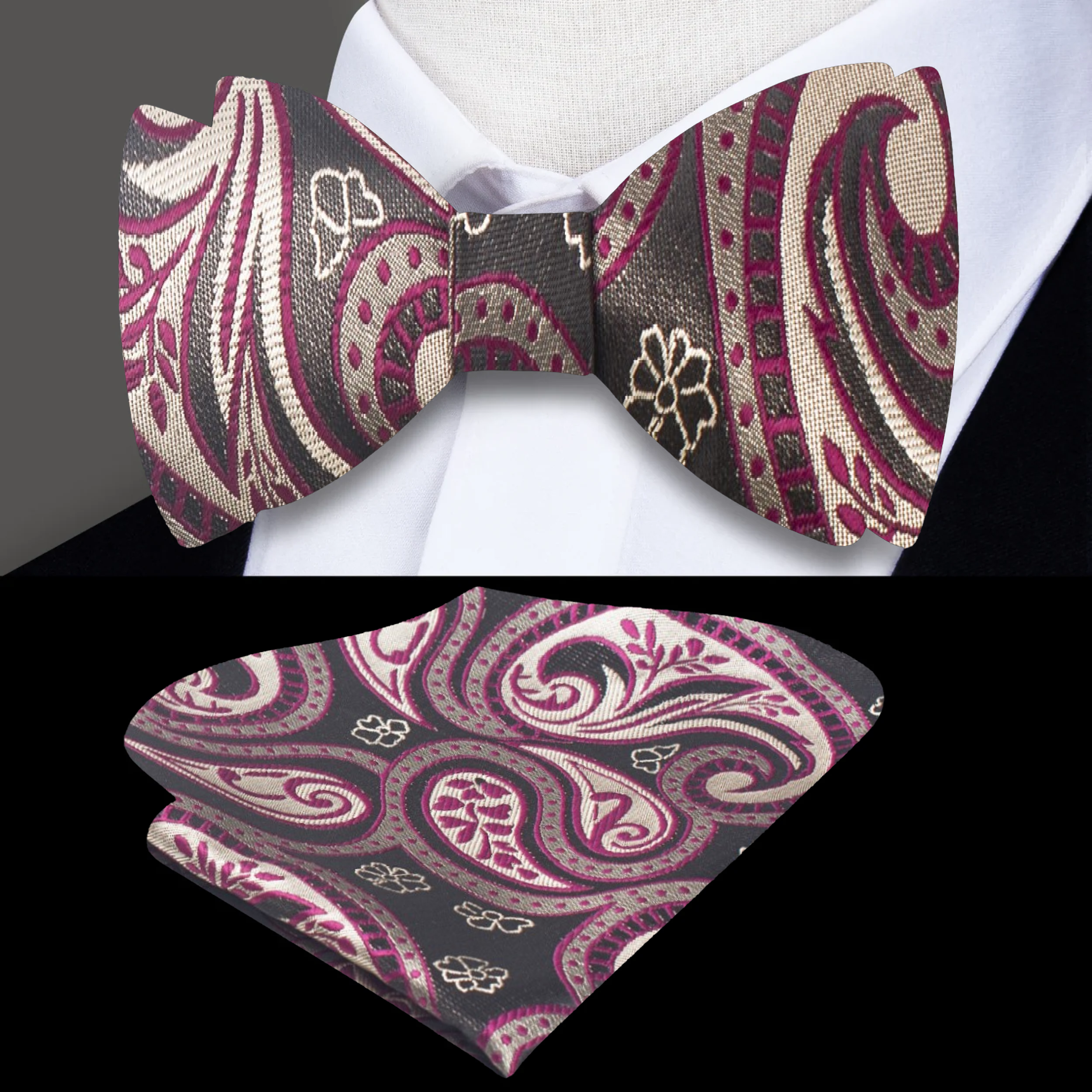 Bow tie styled with classic navy suit, ideal for formal wedding attire