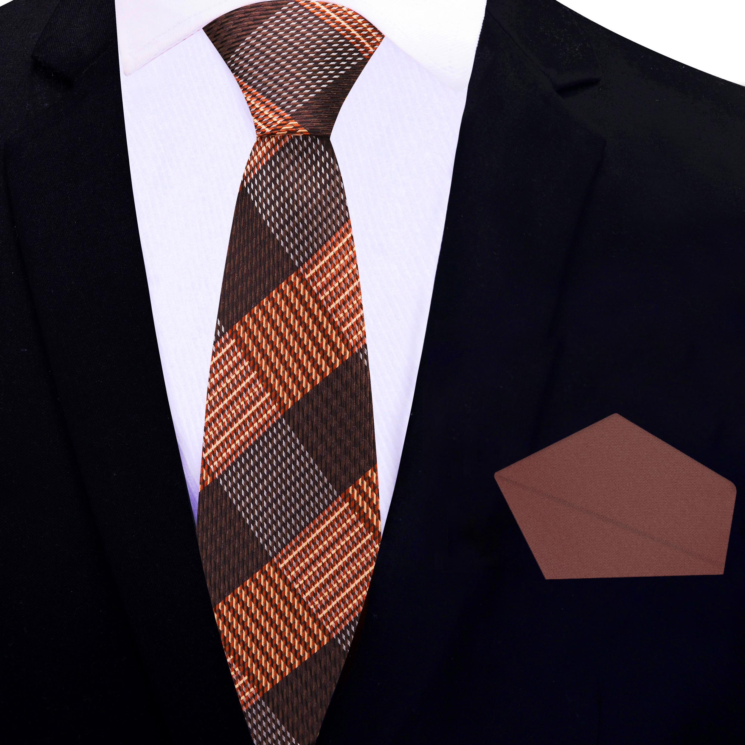 Autumn Harmony Plaid Silk Tie - Image 5