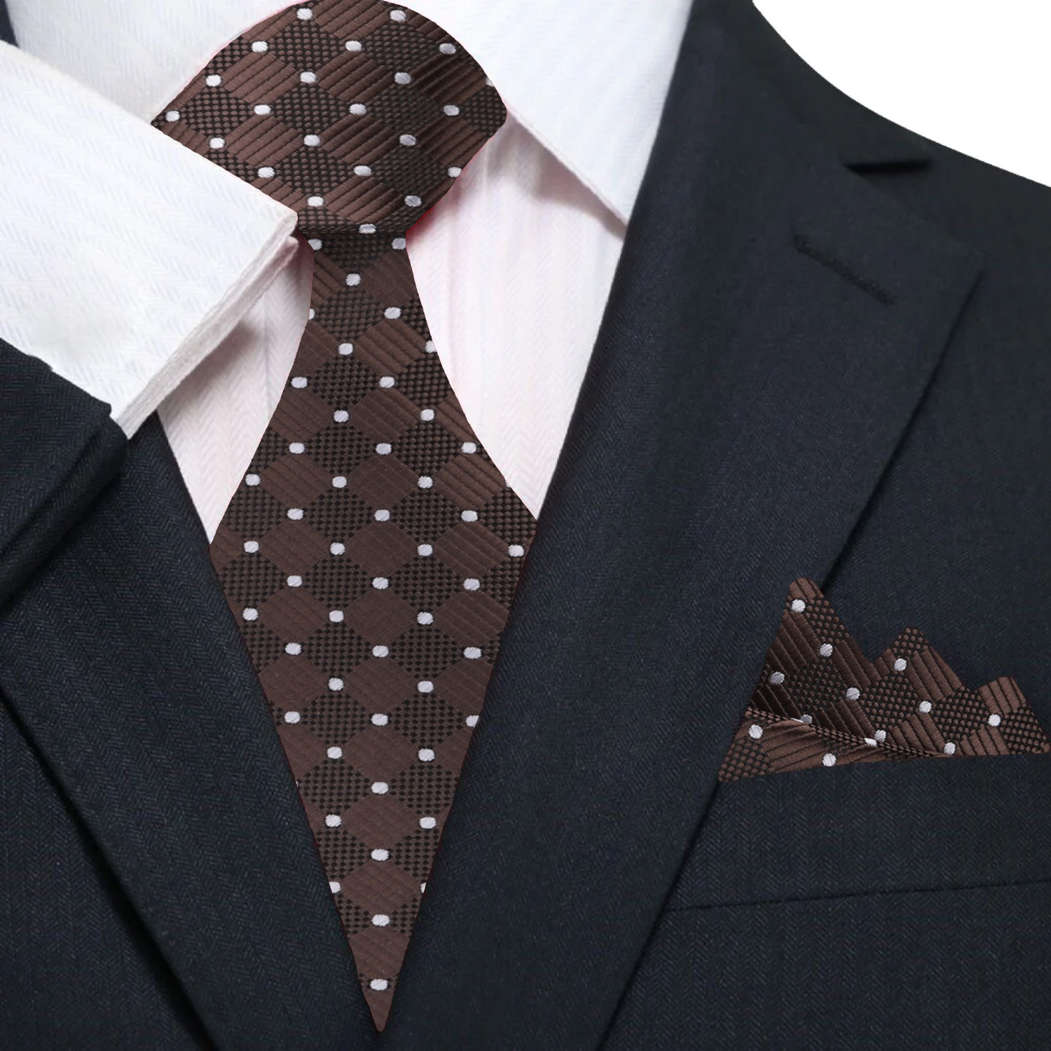 Fashionable mens tie styled with a suit for business meetings