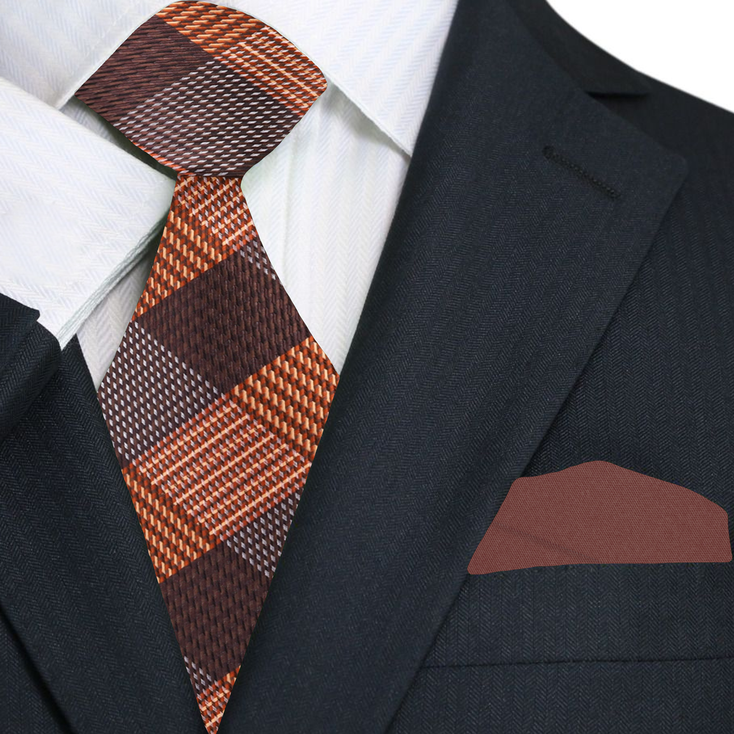 Autumn Harmony Plaid Silk Tie - Image 2