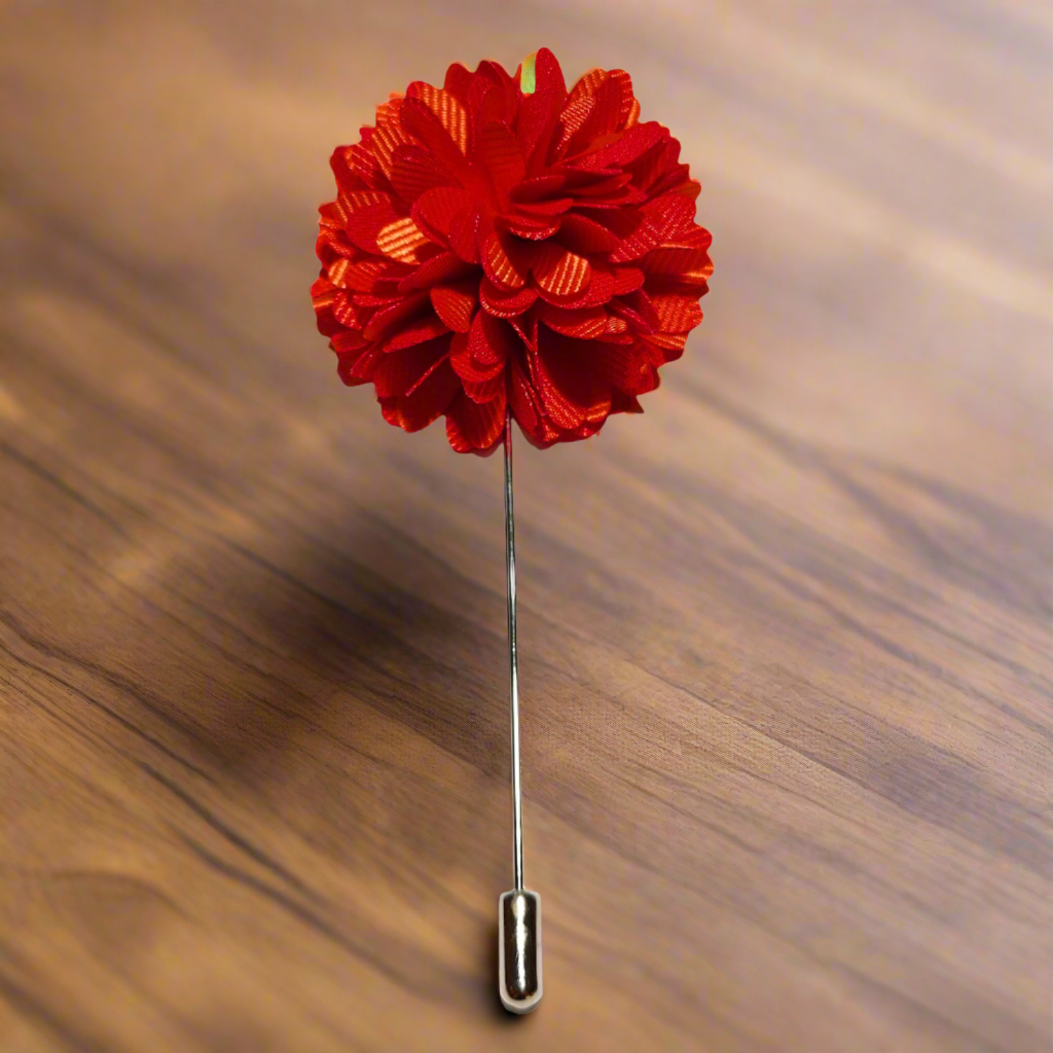 Regal Blossom lapel pin showcasing intricate petal details and vibrant colors.