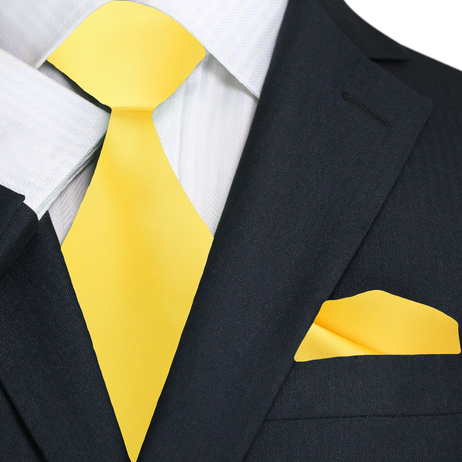 Silk necktie in vibrant blue for formal events, with a sleek shine and smooth fabric.