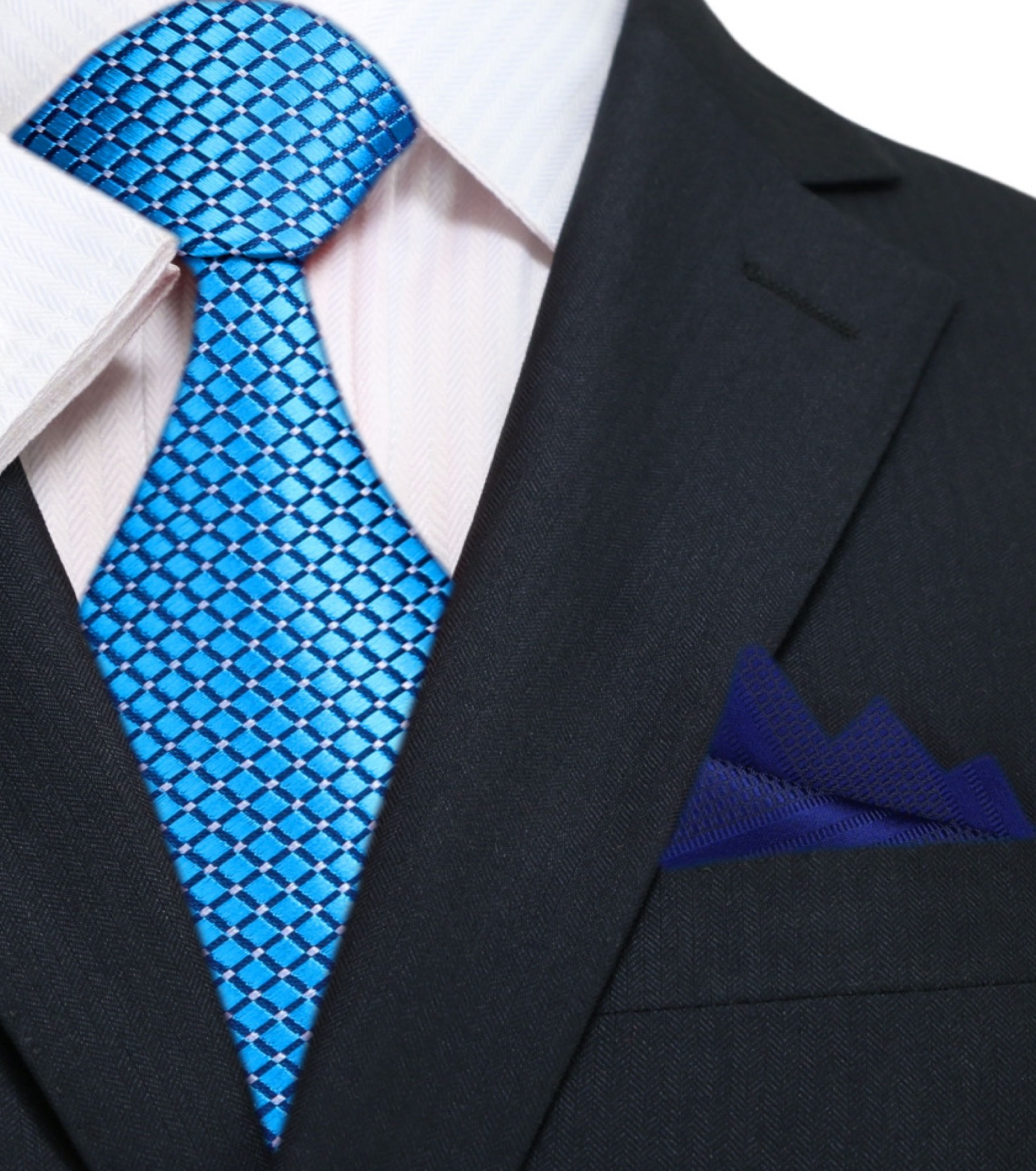 Man wearing a metallic geometric textured silk necktie at a wedding