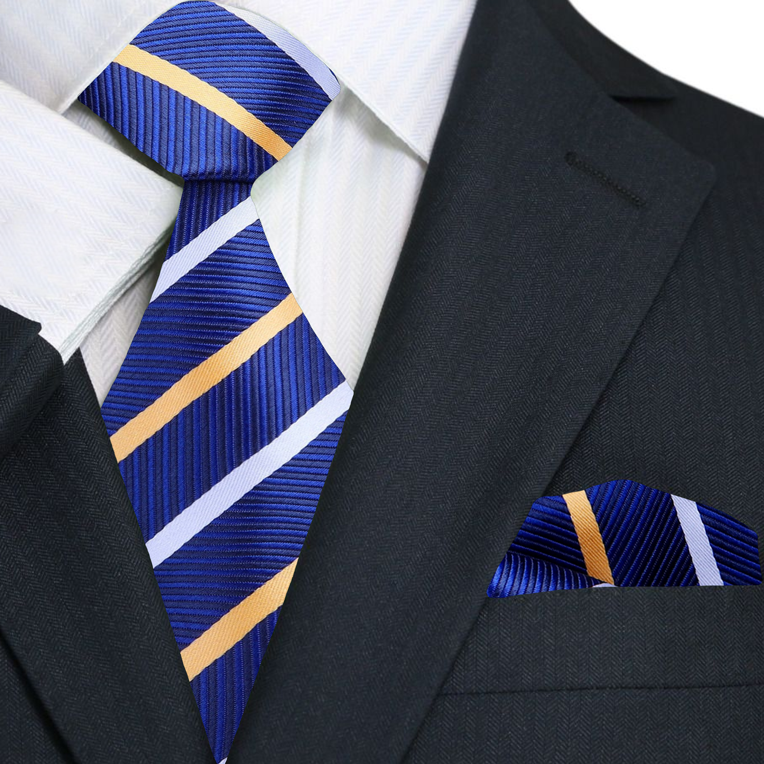Beaumare Silk Necktie elegantly draped over a tailored suit jacket, exemplifying a stylish necktie for executive meetings.