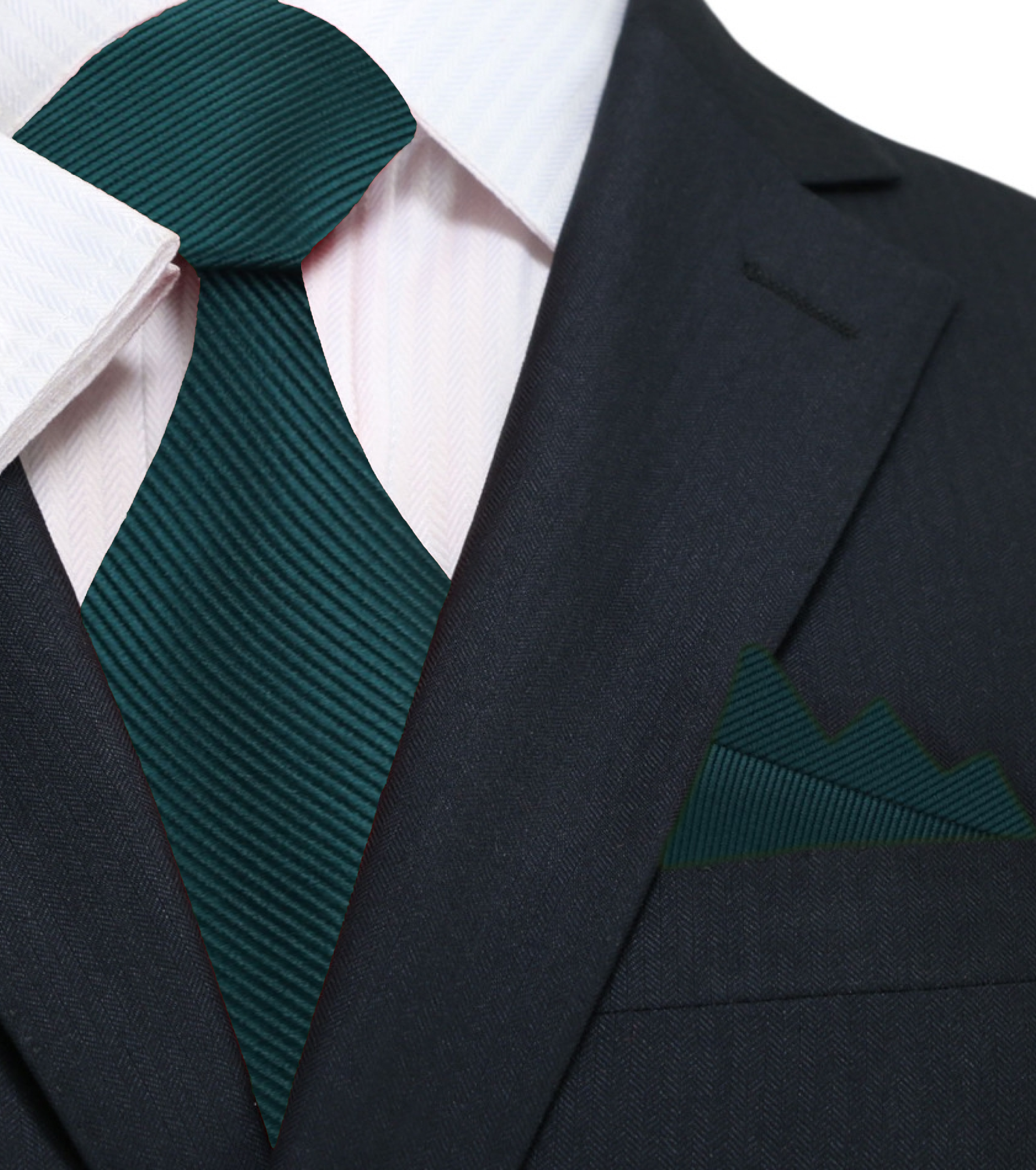 Solid color necktie in navy blue, ideal for weddings and formal events.