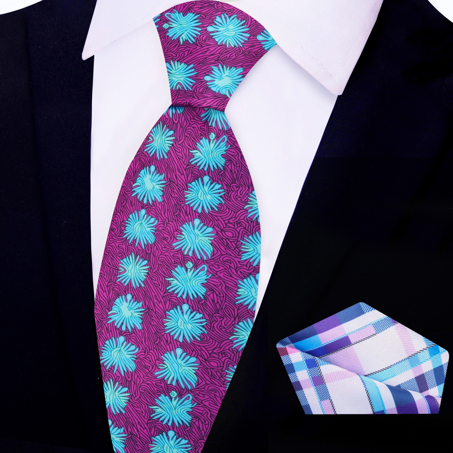 Fashionable cocktail party look featuring the designer necktie for men