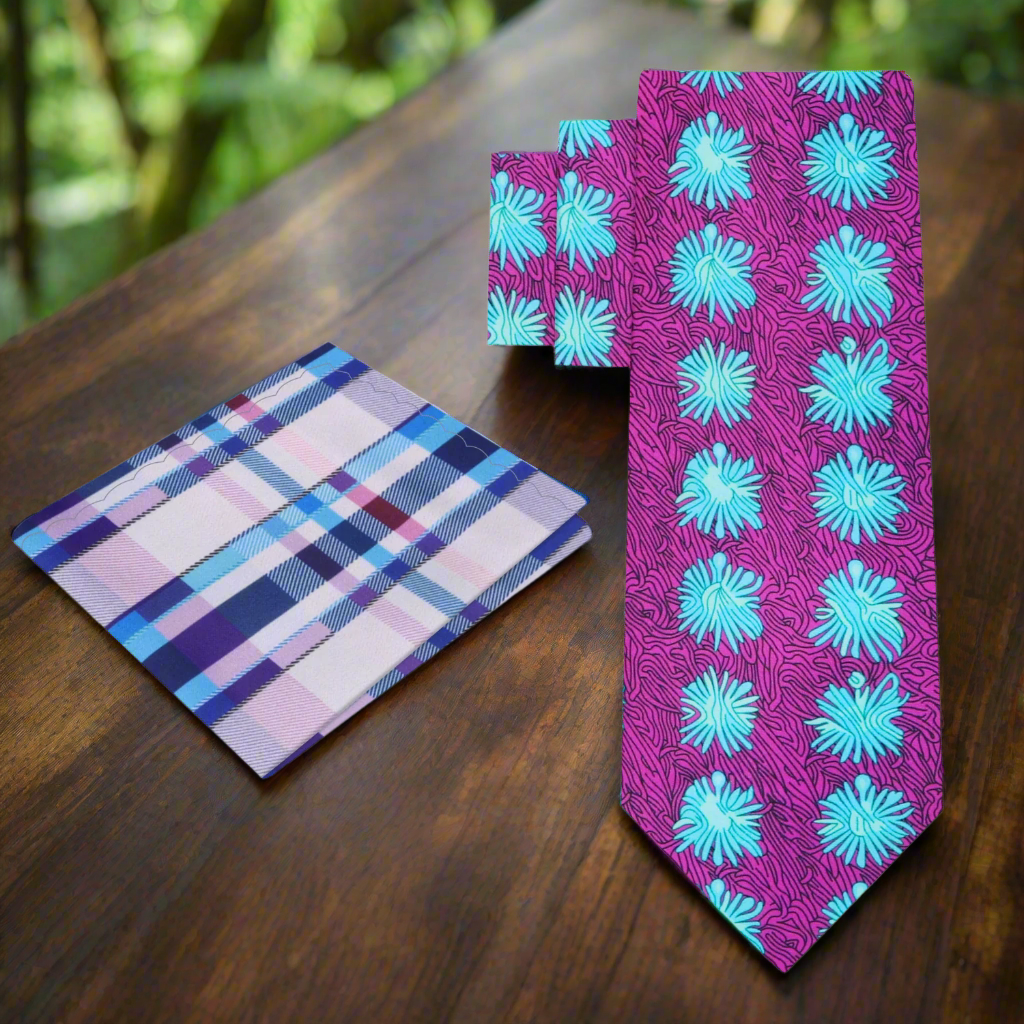 Men wearing the abstract necktie for a formal business meeting with white shirt and grey suit