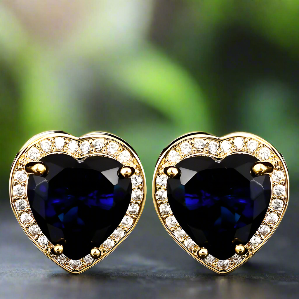 Men wearing heart cufflinks with a navy suit at a wedding
