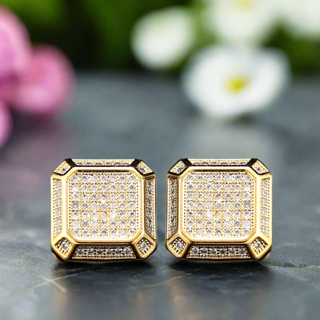 Chrome cufflinks for business meetings, showcasing a modern minimalist design