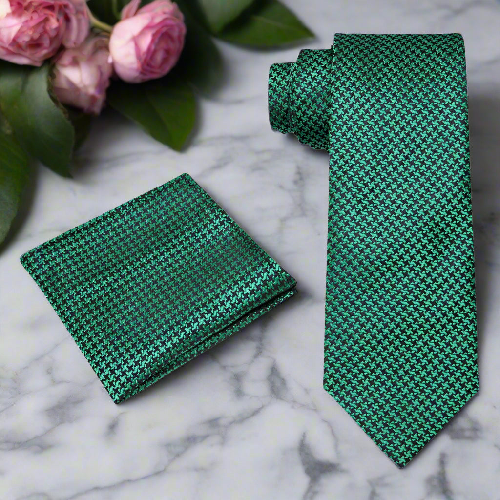 Styled with a white dress shirt and dark blazer, ideal for business or wedding wear