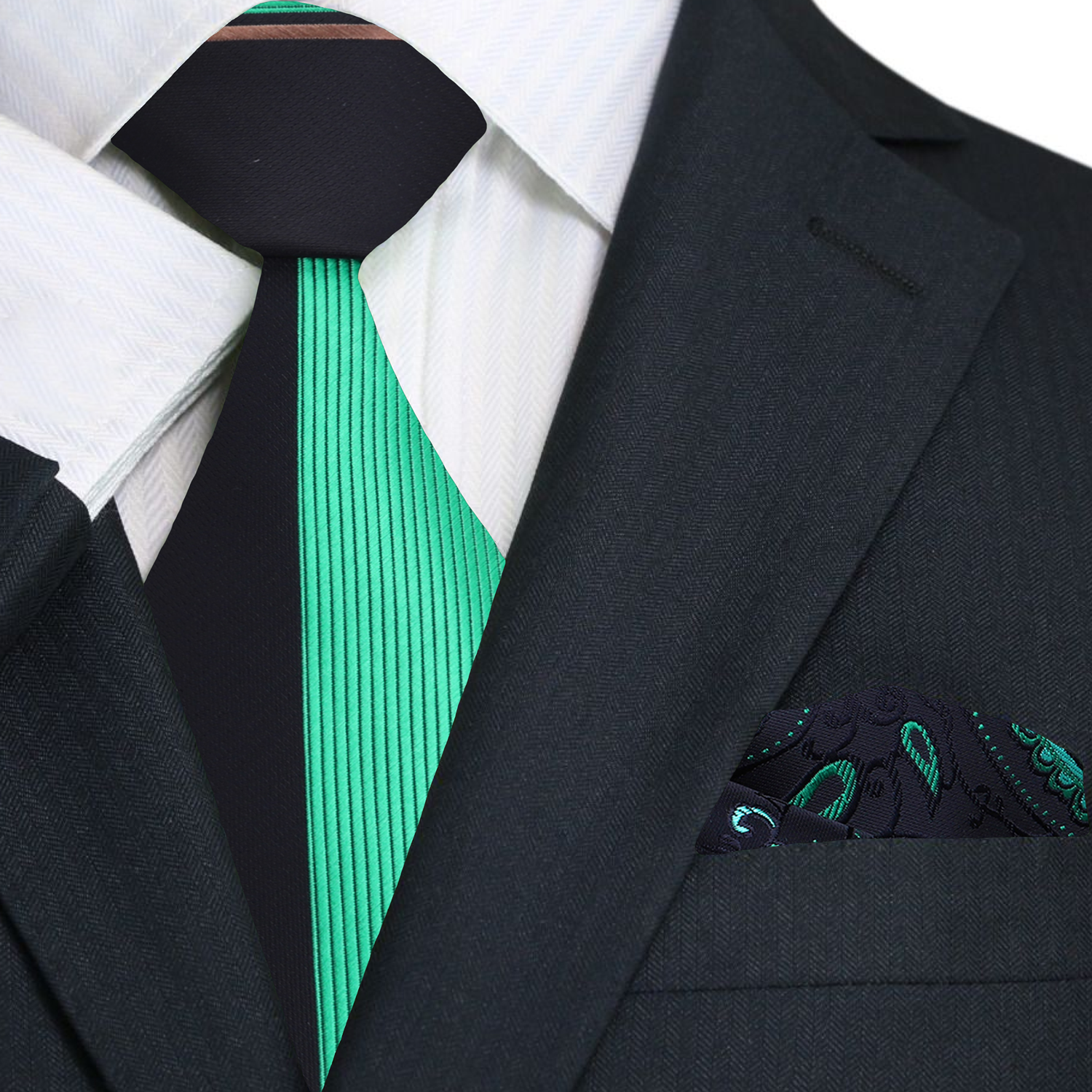 Man wearing the stylish necktie for a corporate dinner
