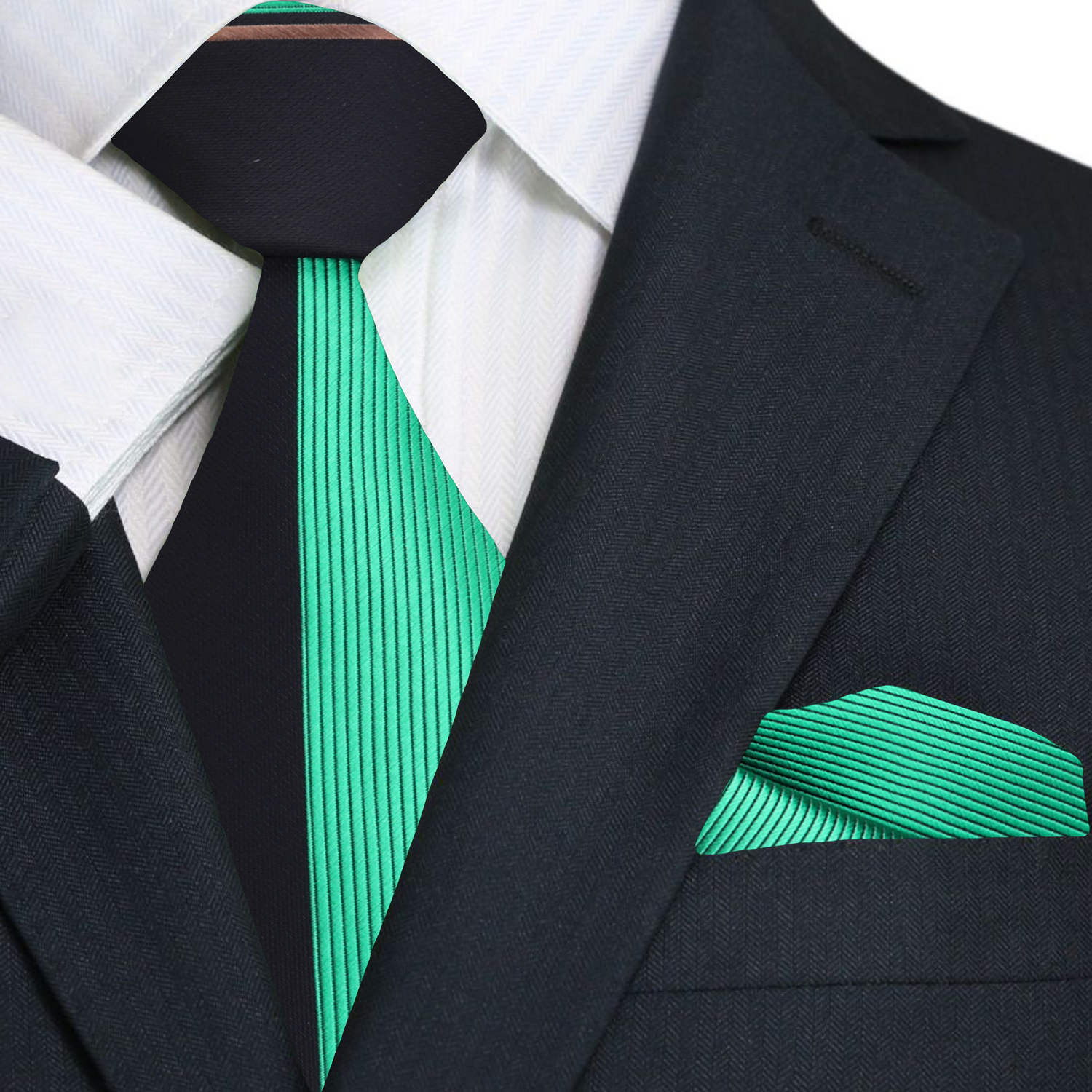 Man wearing the stylish necktie for a corporate dinner