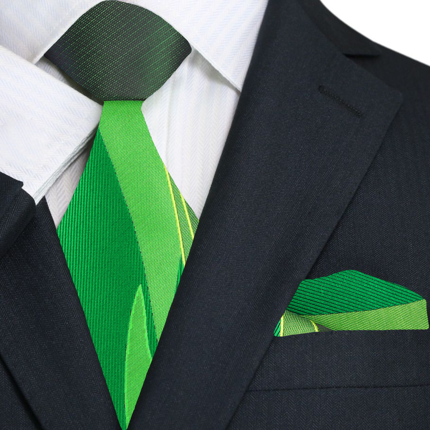 Man wearing the stylish necktie for summer outdoor wedding, paired with a white dress shirt