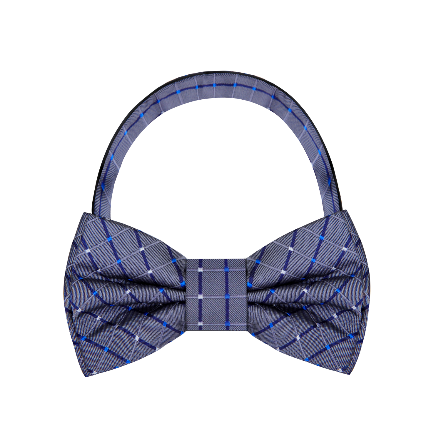 Child wearing the Artemis grey bow tie and pocket square set at a wedding reception