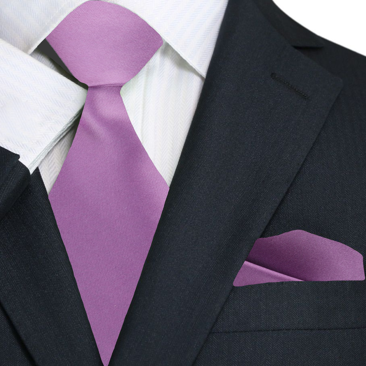 Silk necktie in vibrant blue for formal events, with a sleek shine and smooth fabric.
