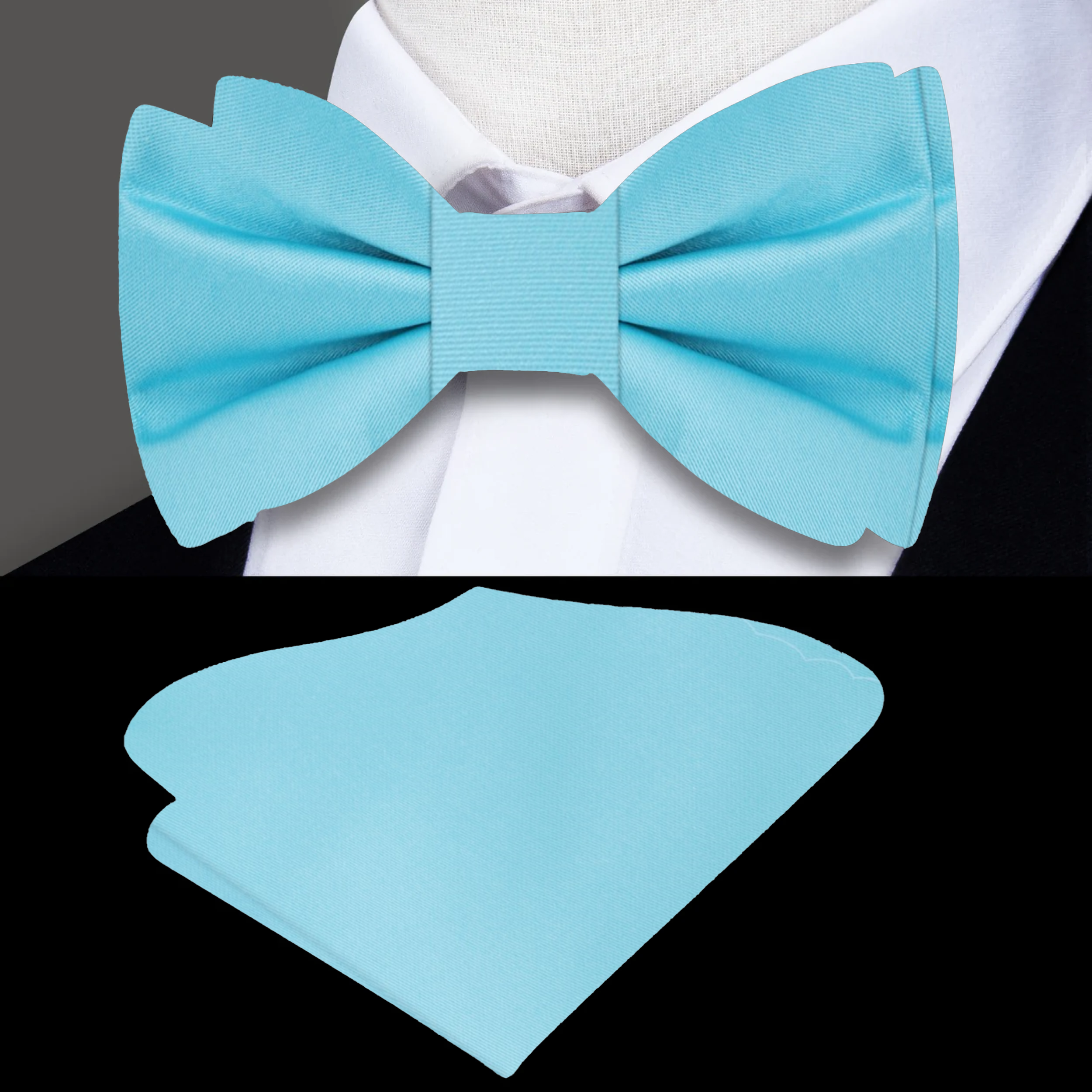 Elegant silk bow tie in soft marigold, perfect for weddings.