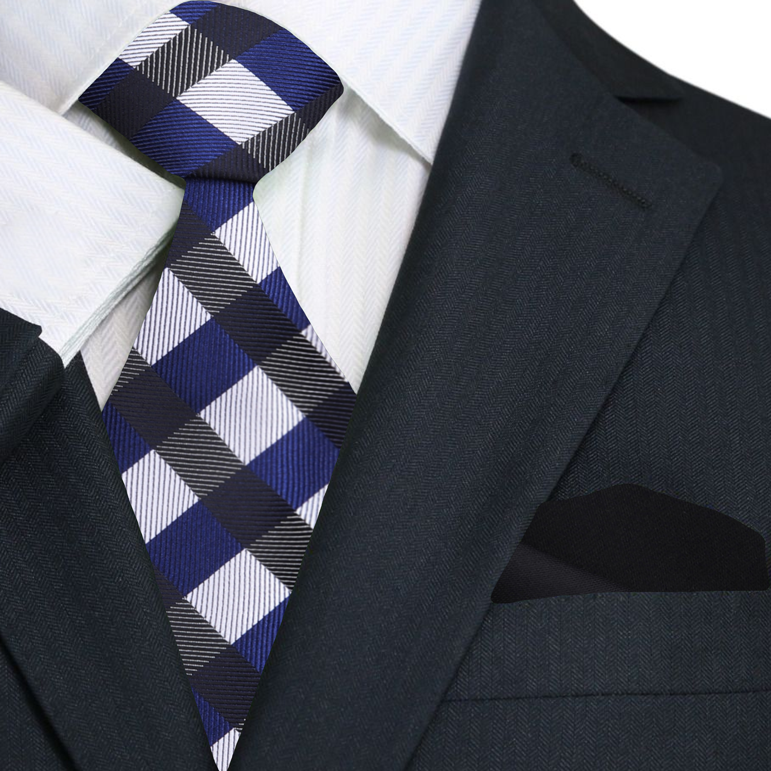 Corthaven silk tie styled with a white dress shirt for a classic formal look.