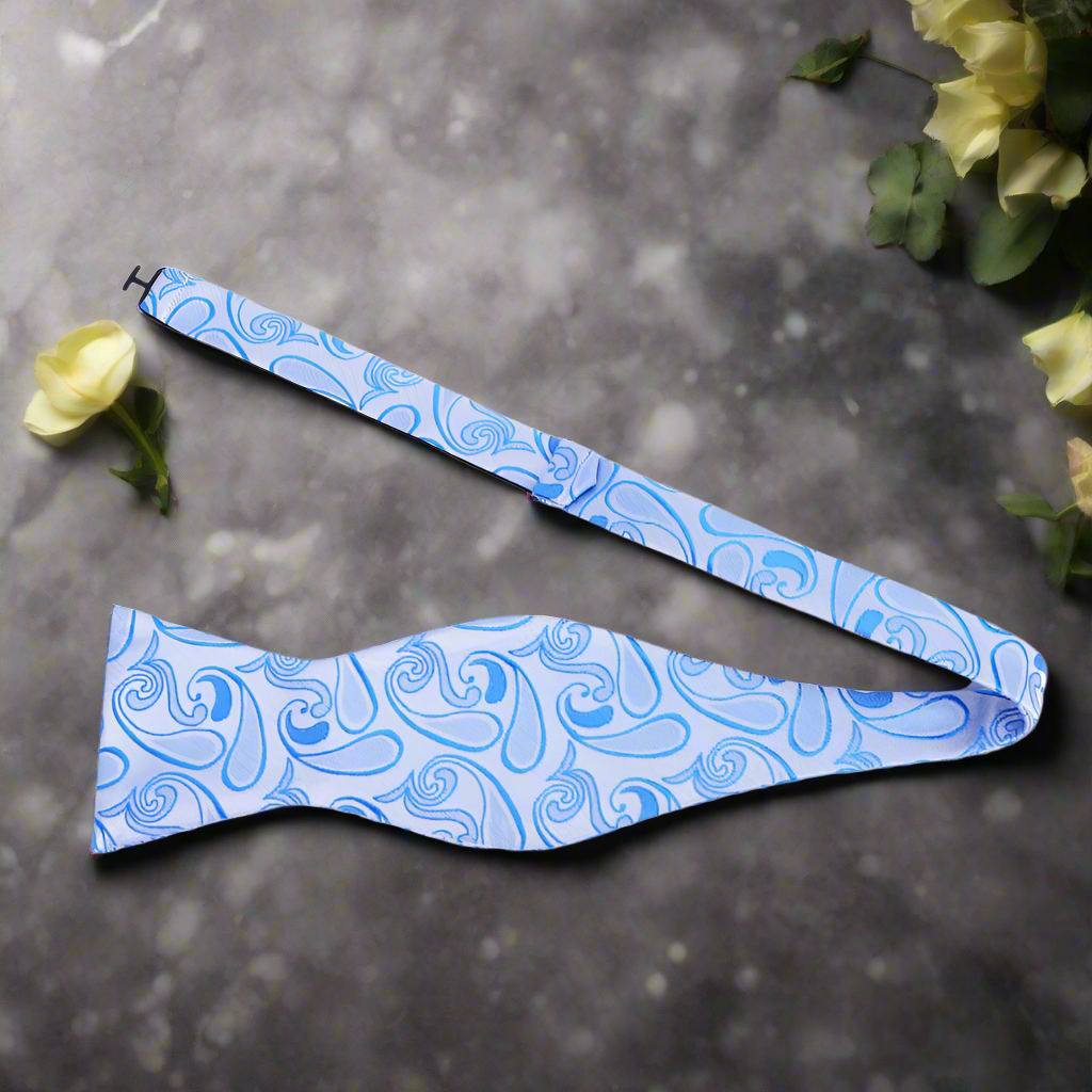 Evington Elegant Paisley Self-Tie Bow Tie - Image 7