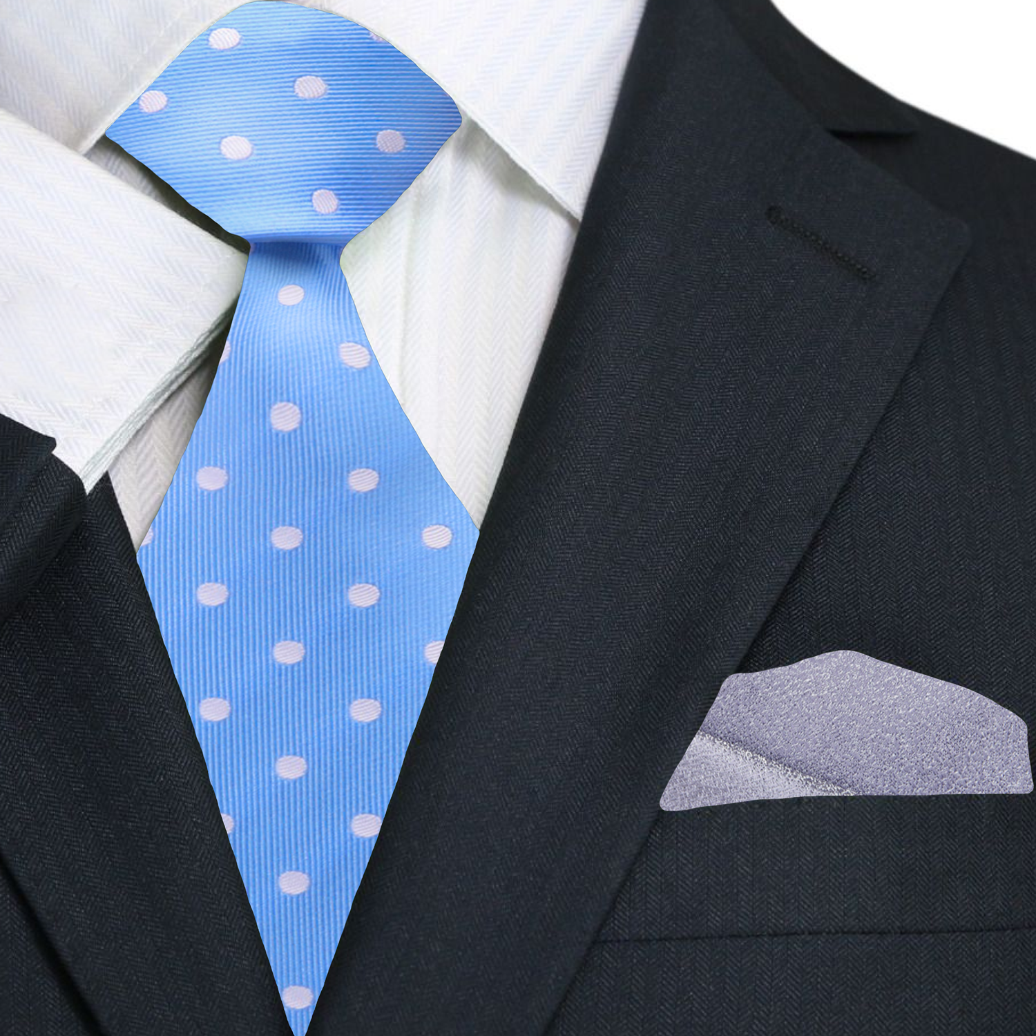 Stylish necktie for office wear paired with a white dress shirt