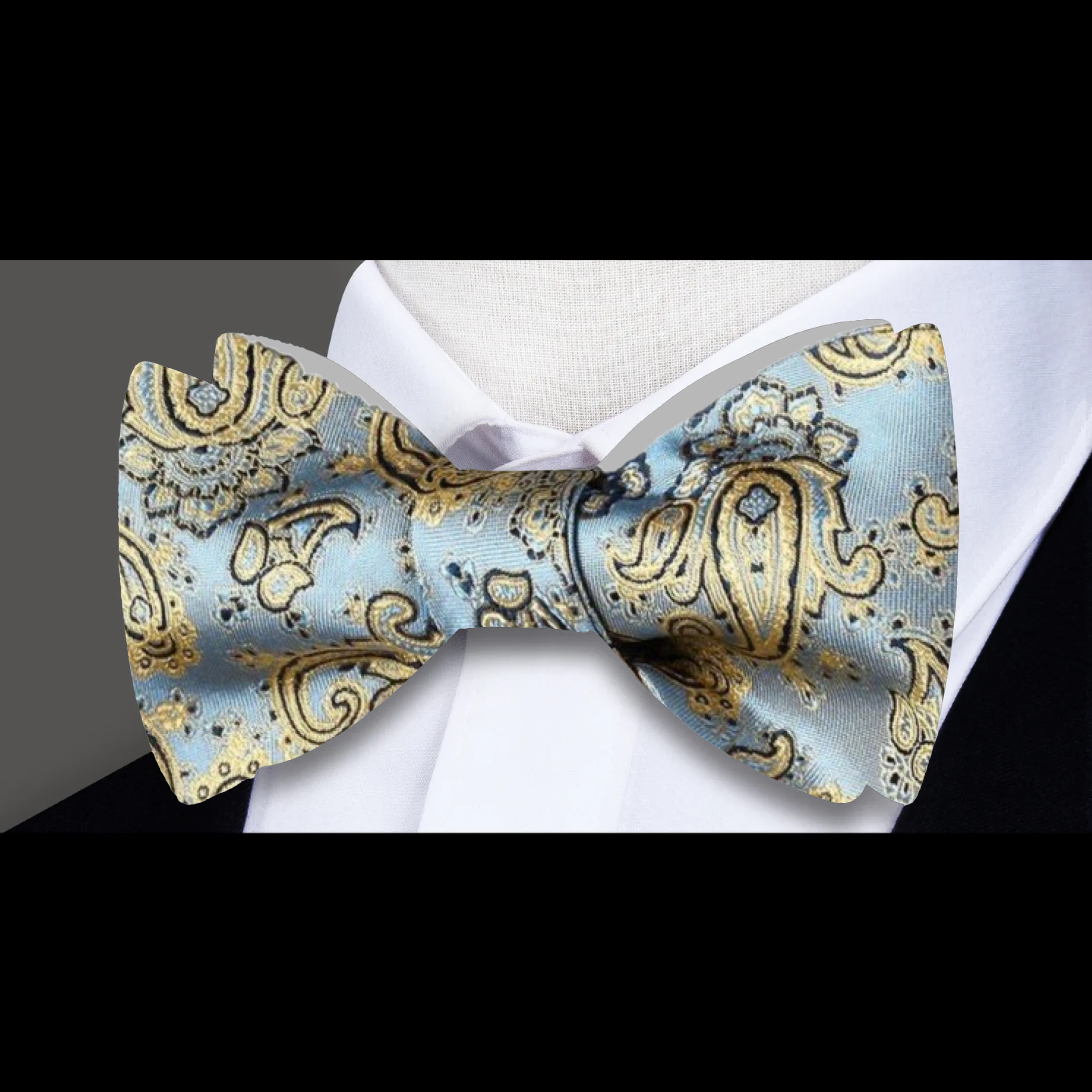 Collection of unique paisley bow ties in various colors, ideal for creative events.