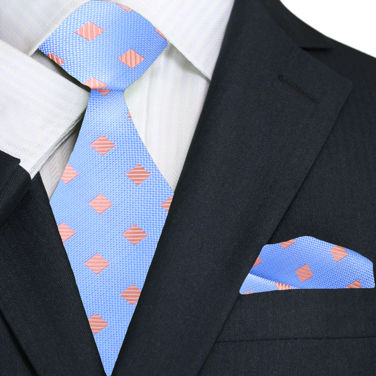 Men’s stylish necktie with modern geometric pattern suitable for business and celebrations