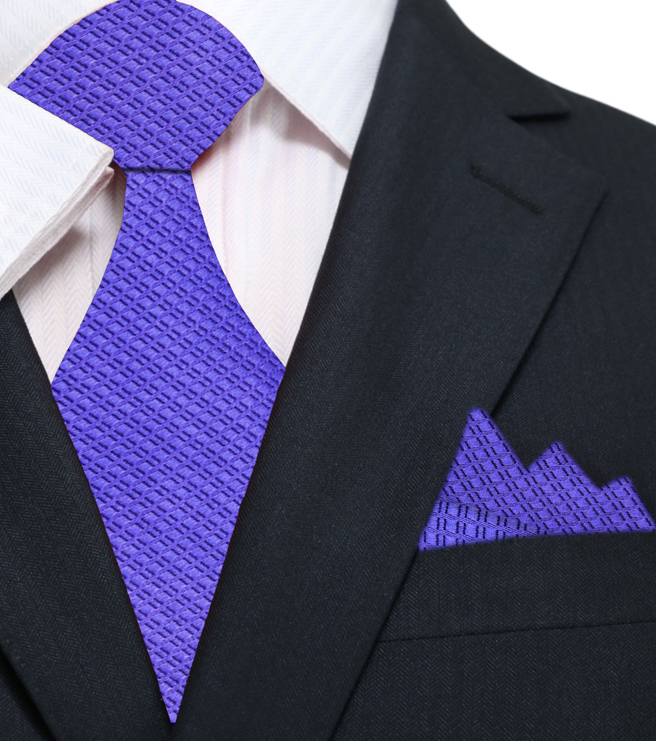 Close-up of a silk necktie with subtle geometric pattern for formal events