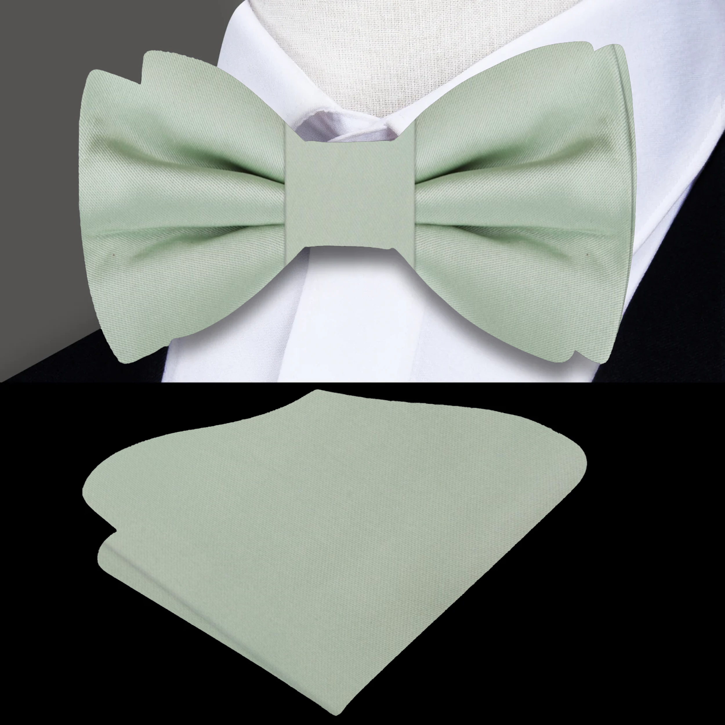 Elegant silk bow tie in soft marigold, perfect for weddings.