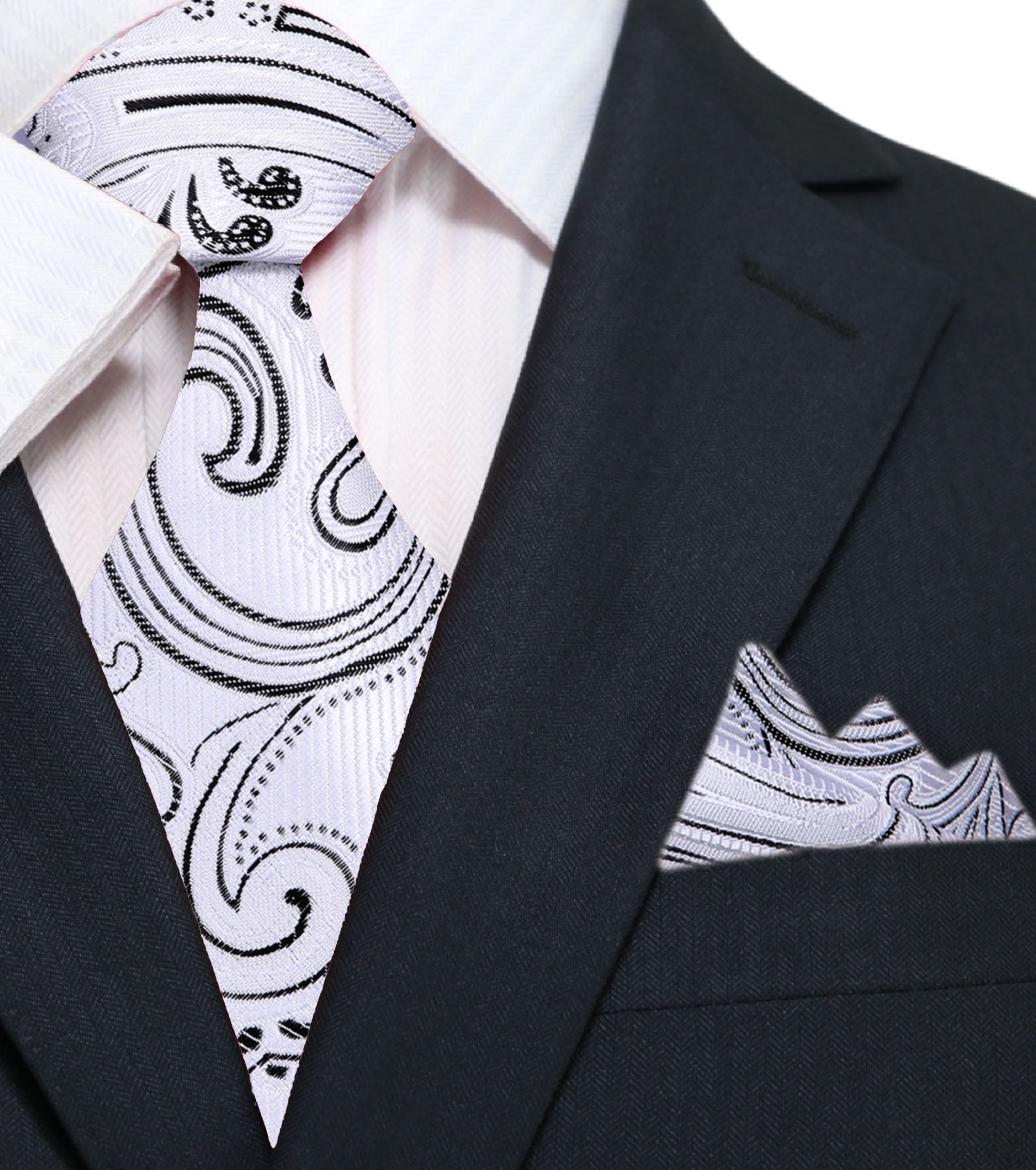 Close-up of burgundy paisley silk necktie highlighting its luxurious fabric and detailed design.