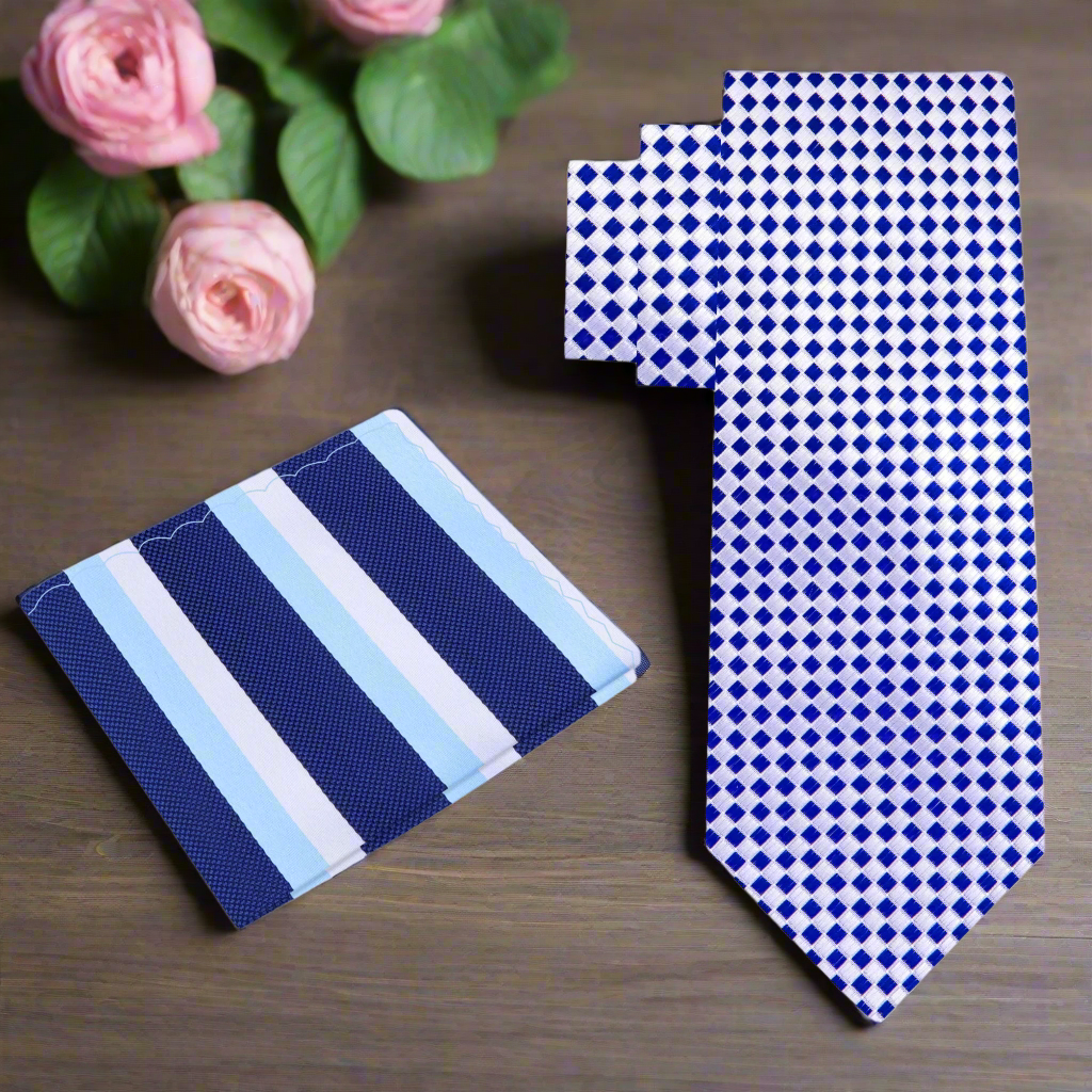 Elegant necktie styled with white dress shirt for professional event