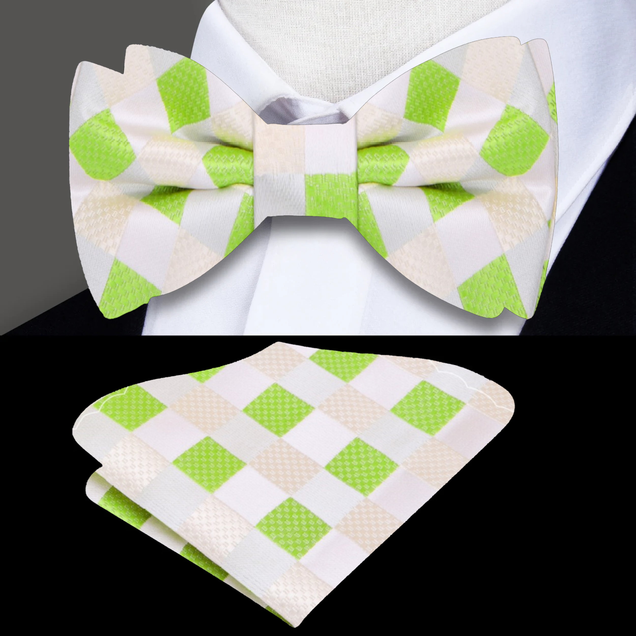 Styled with a white dress shirt for a summer wedding look