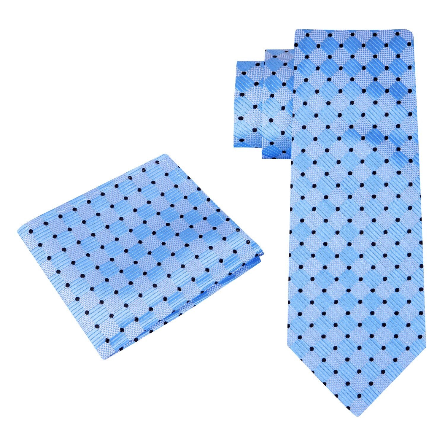 Child wearing self tie kids silk necktie with matching pocket square for wedding