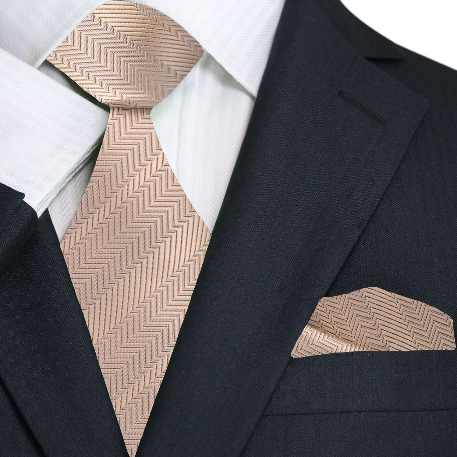 Stylish yellow necktie paired with a charcoal grey suit for a business meeting.