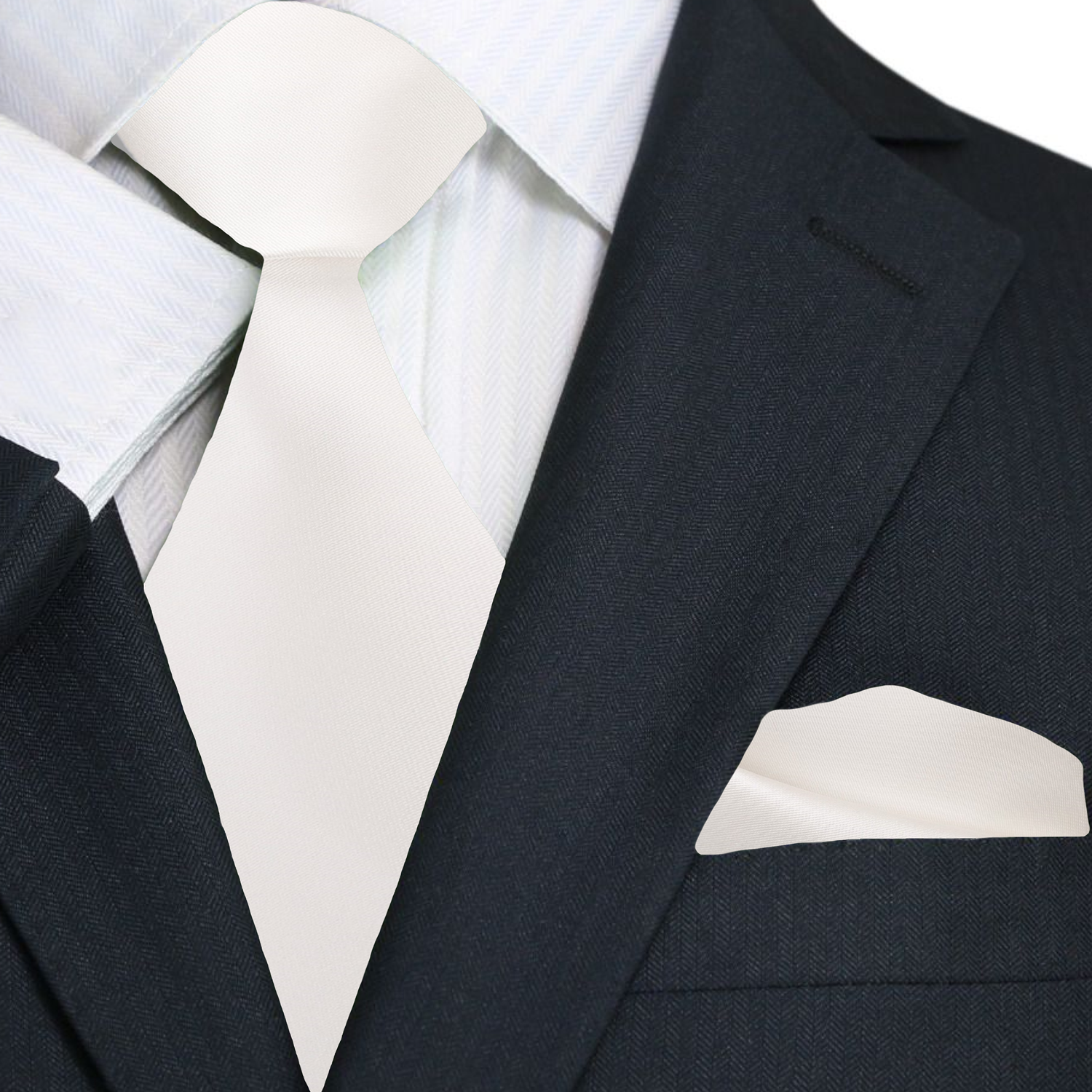 Silk necktie in vibrant blue for formal events, with a sleek shine and smooth fabric.