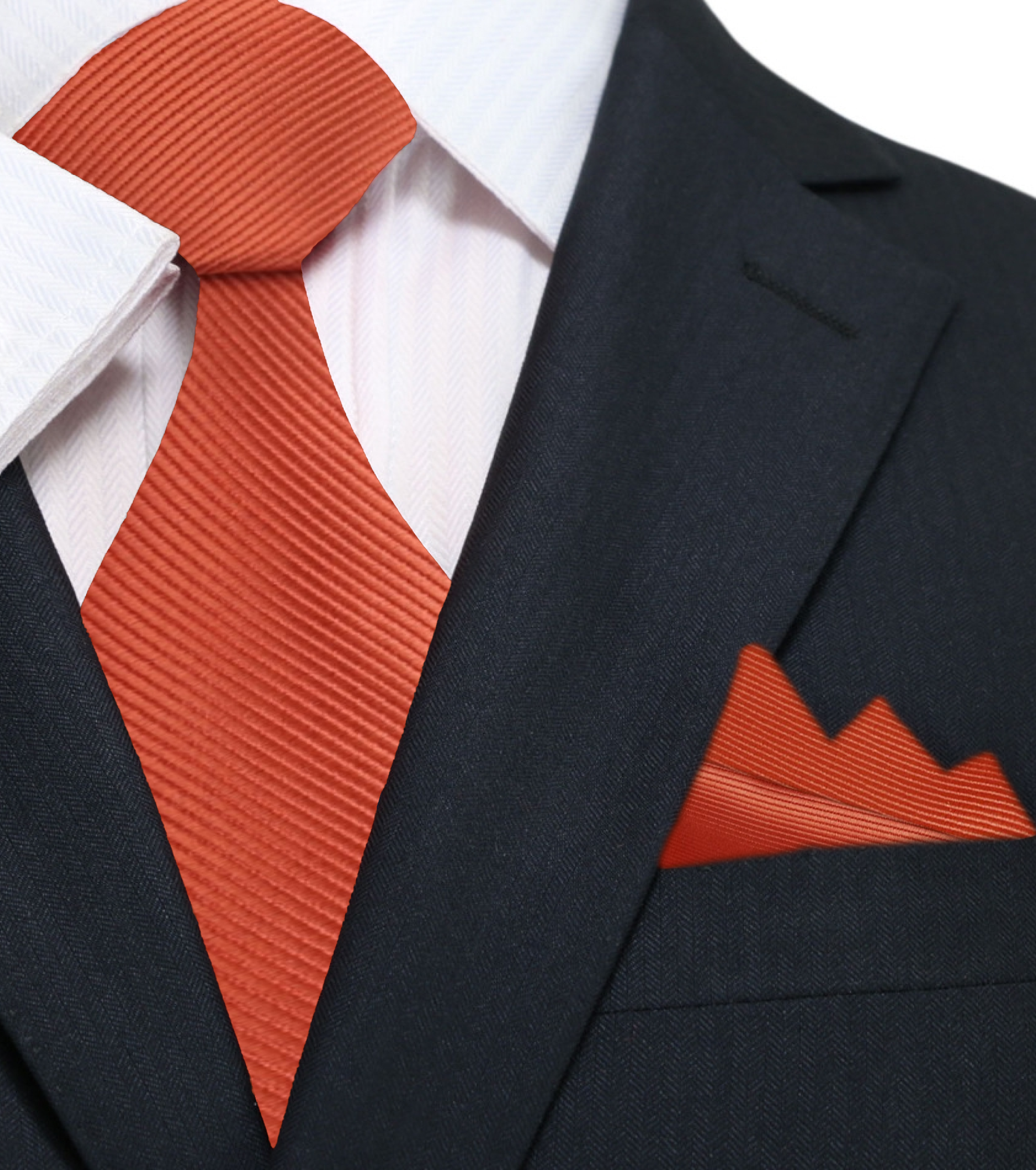 Solid color necktie in navy blue, ideal for weddings and formal events.