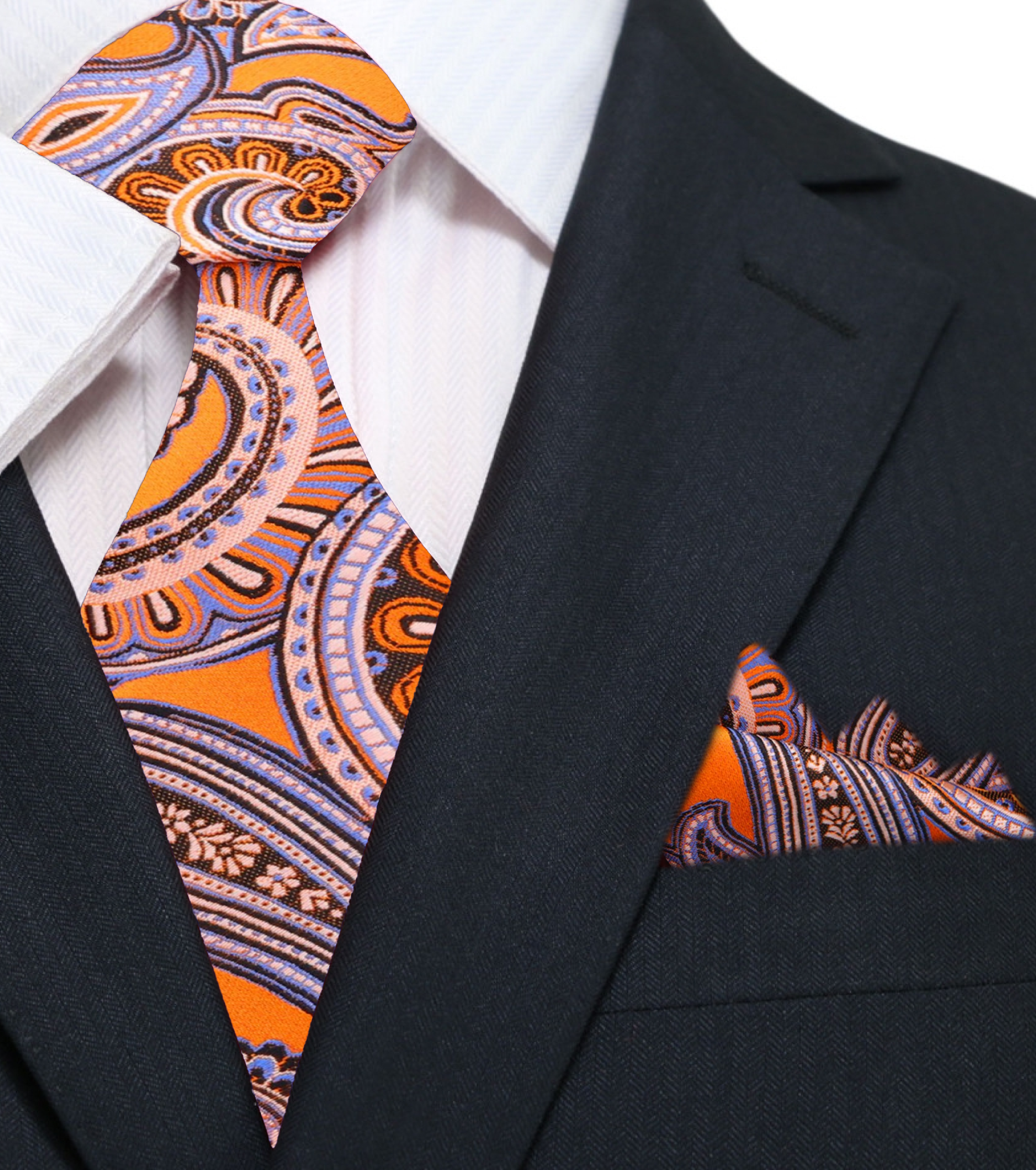 Close-up of burgundy paisley silk necktie highlighting its luxurious fabric and detailed design.