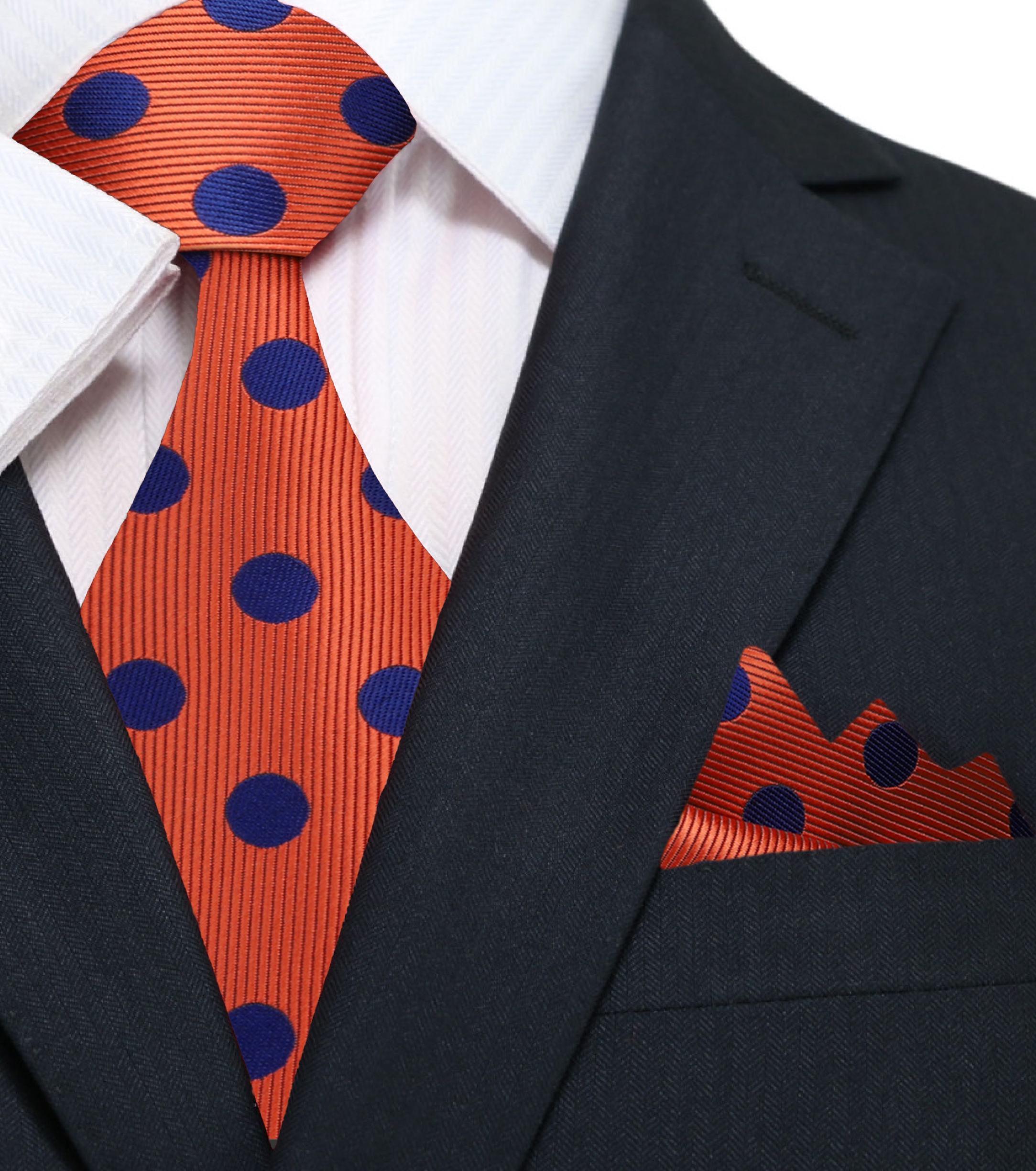 Variety of polka dot silk ties displayed in an elegant arrangement, showcasing their vibrant colors.
