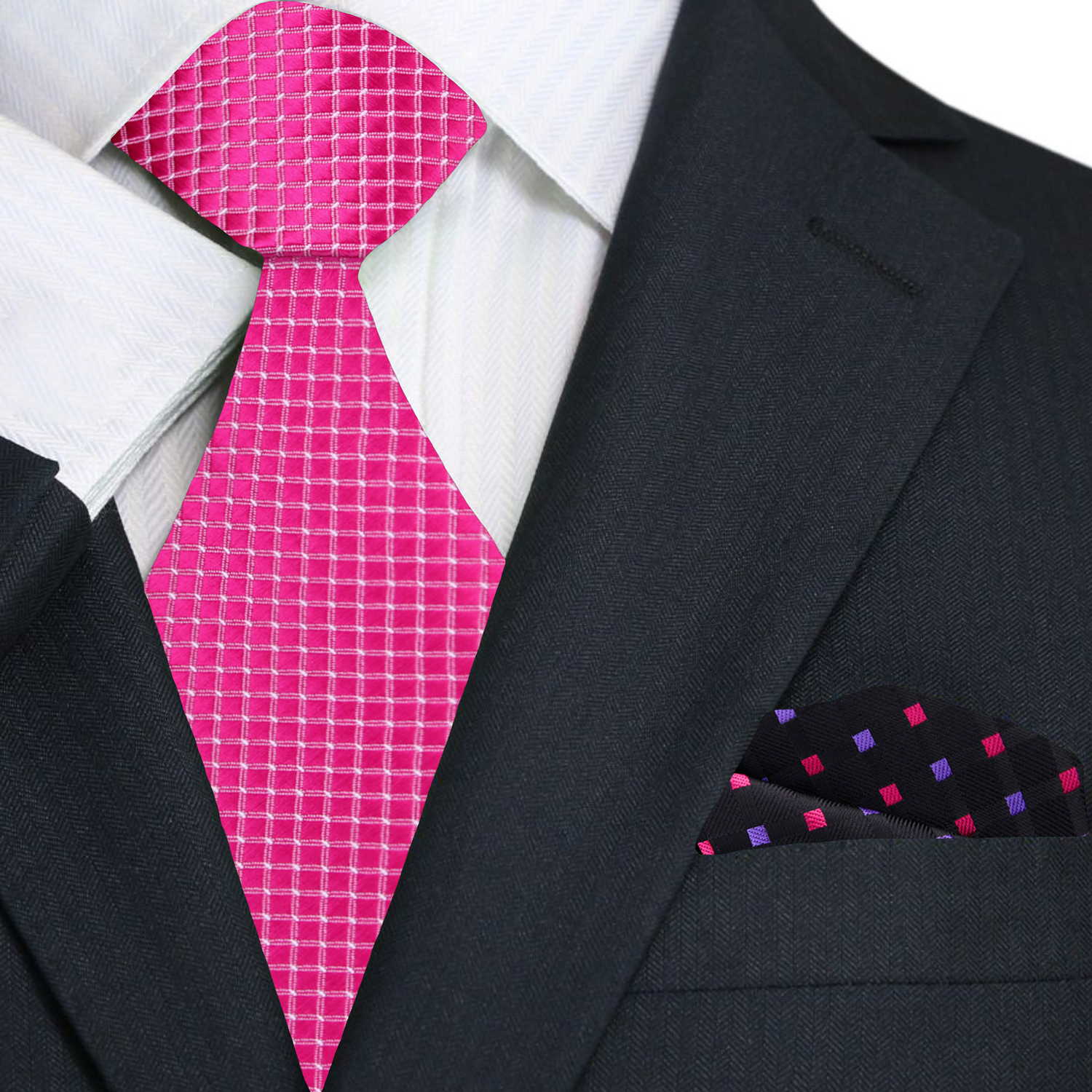 Elegant red solid necktie paired with a white dress shirt, perfect for formal events.
