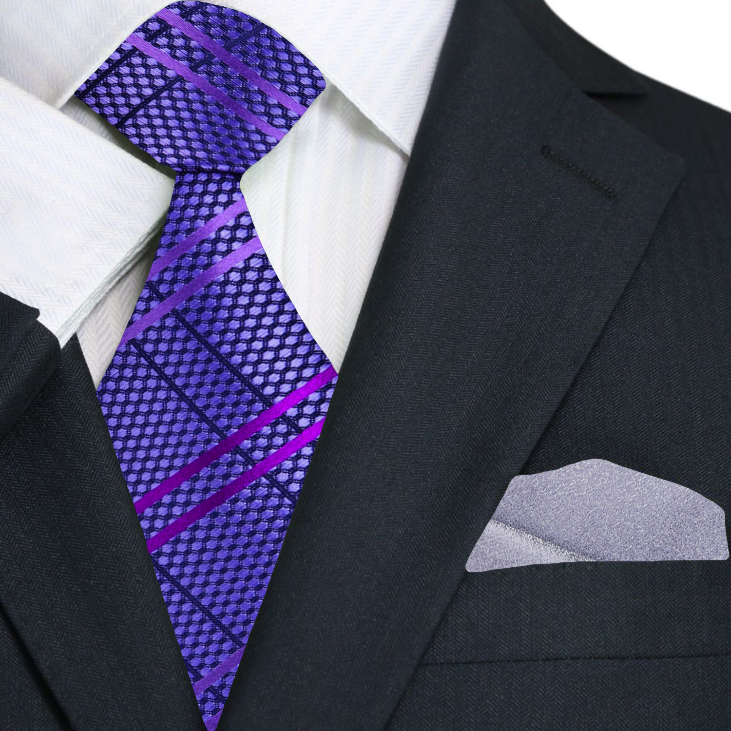 Worn by a model at a wedding, showcasing its versatility in formal settings.