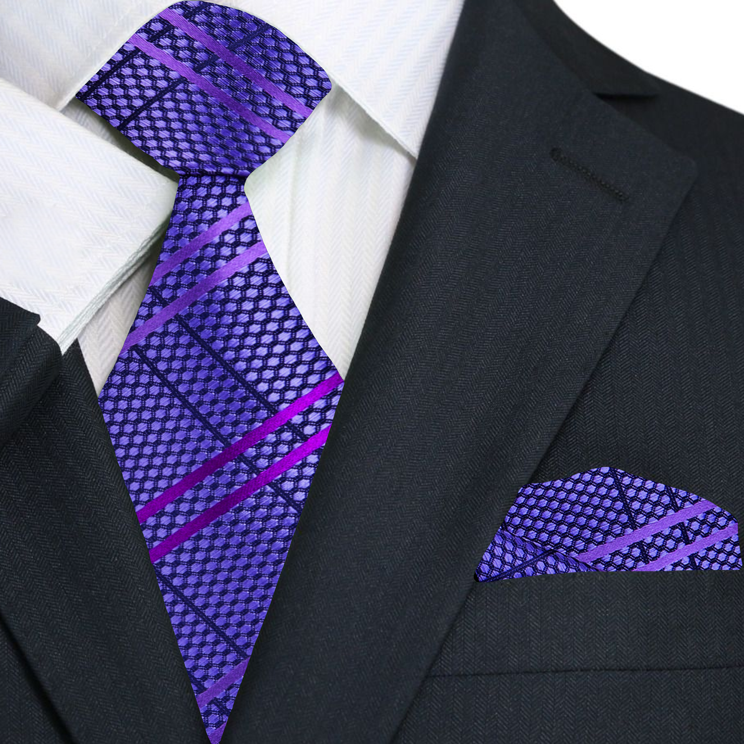 Worn by a model at a wedding, showcasing its versatility in formal settings.
